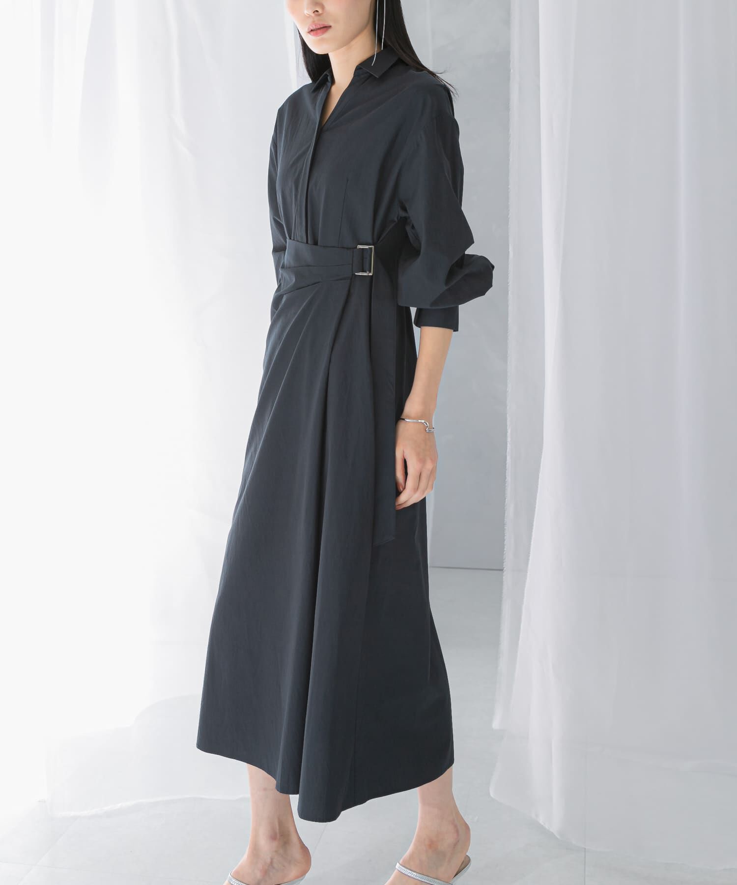 URBAN RESEARCH ROSSO「ラップデザインスキッパーワンピース」|ワンピース|