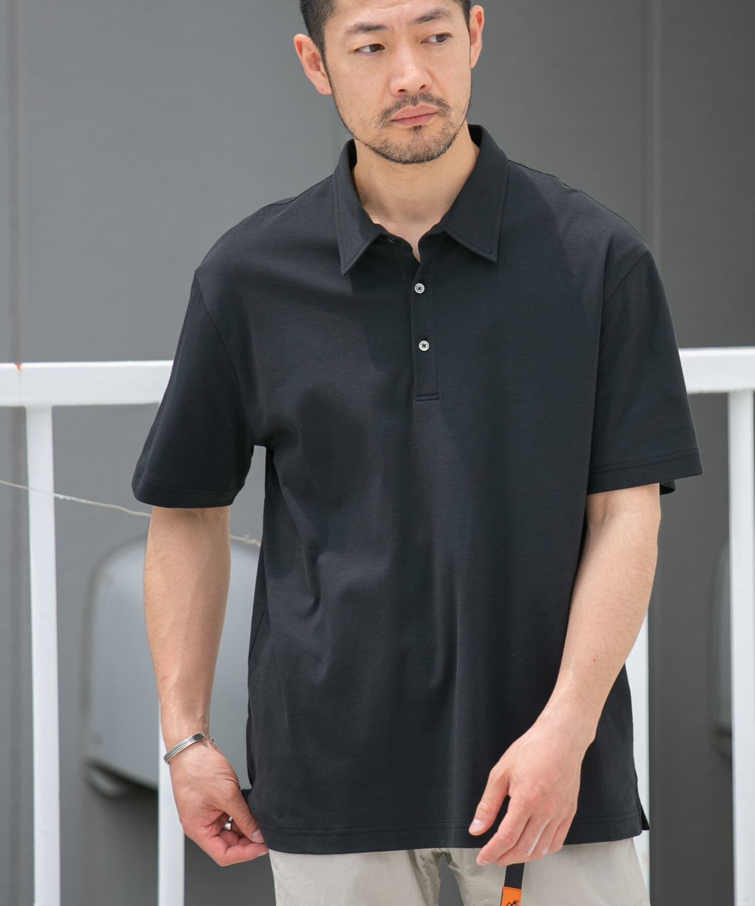 URBAN RESEARCH ROSSO「『XLサイズあり』『UR TECH』防汚加工リラックス半袖ポロシャツ」|ポロシャツ|