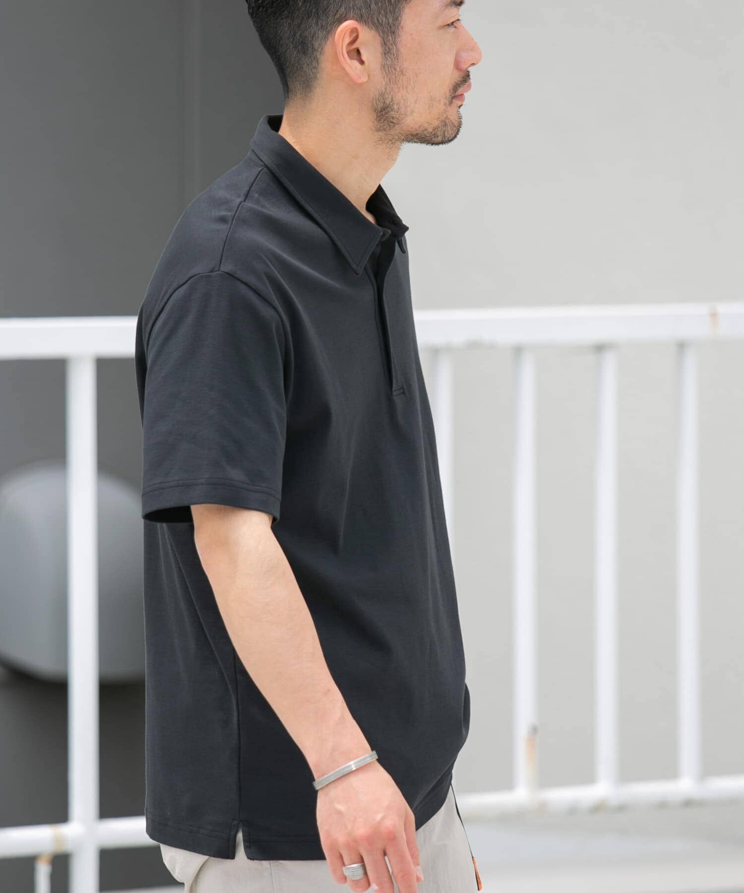 URBAN RESEARCH ROSSO「『XLサイズあり』『UR TECH』防汚加工リラックス半袖ポロシャツ」|ポロシャツ|