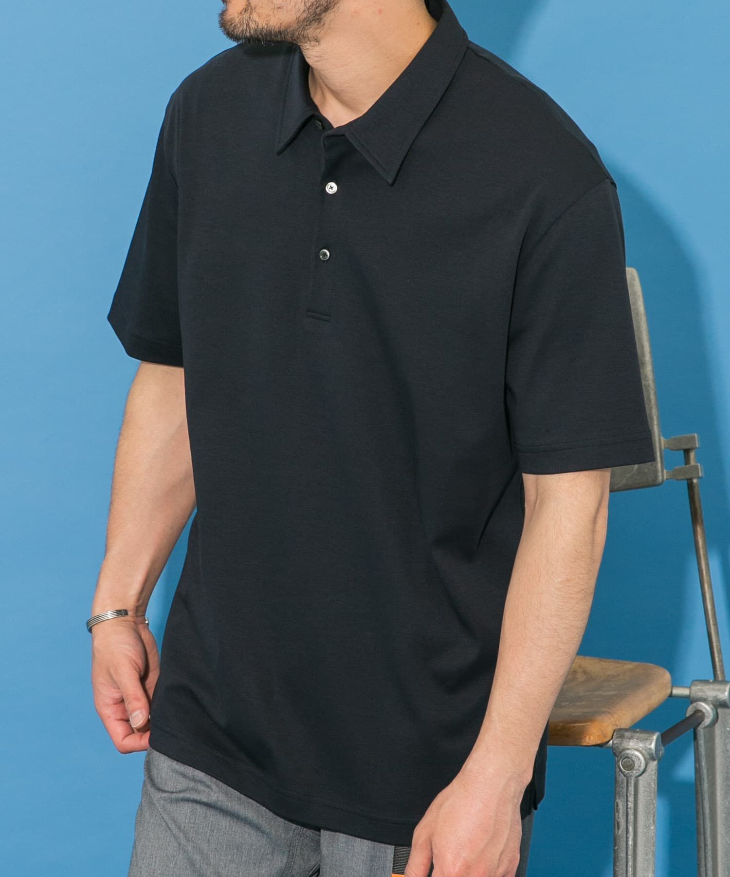 URBAN RESEARCH ROSSO「『XLサイズあり』『UR TECH』防汚加工リラックス半袖ポロシャツ」|ポロシャツ|