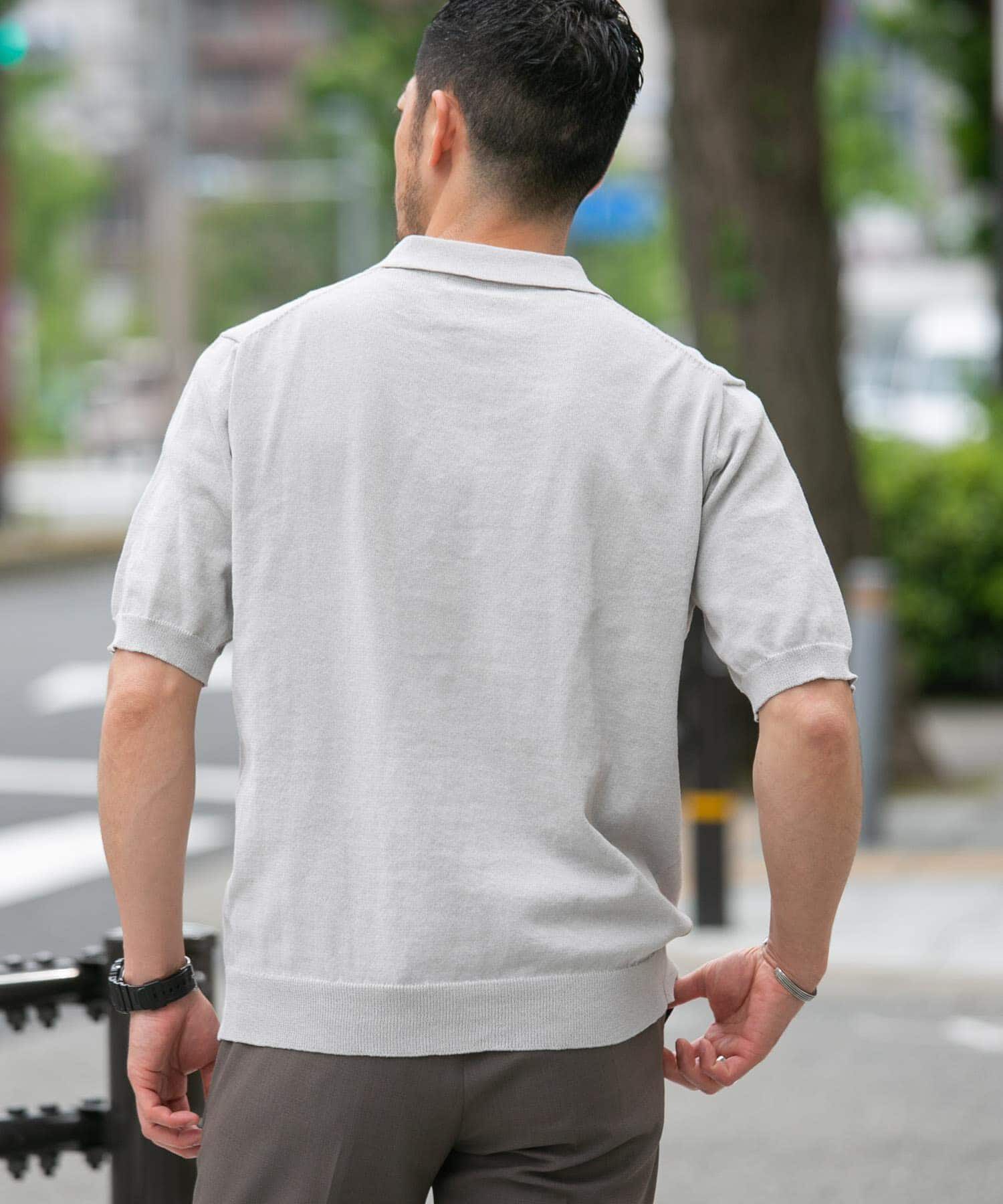 URBAN RESEARCH ROSSO「『UR TECH ひやサラクール』AIRDRY半袖ニットポロ」|ポロシャツ|