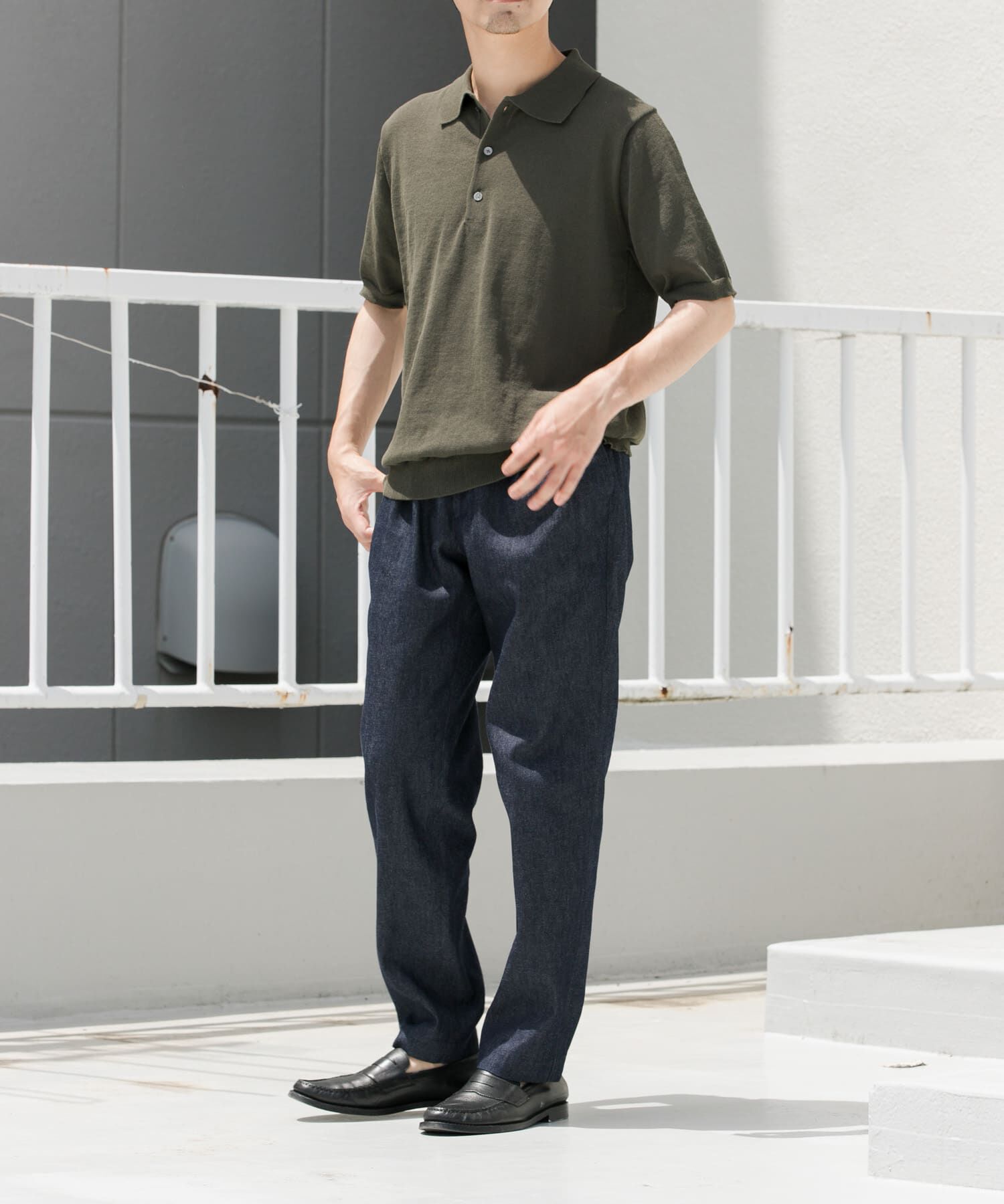 URBAN RESEARCH ROSSO「『UR TECH ひやサラクール』AIRDRY半袖ニットポロ」|ポロシャツ|