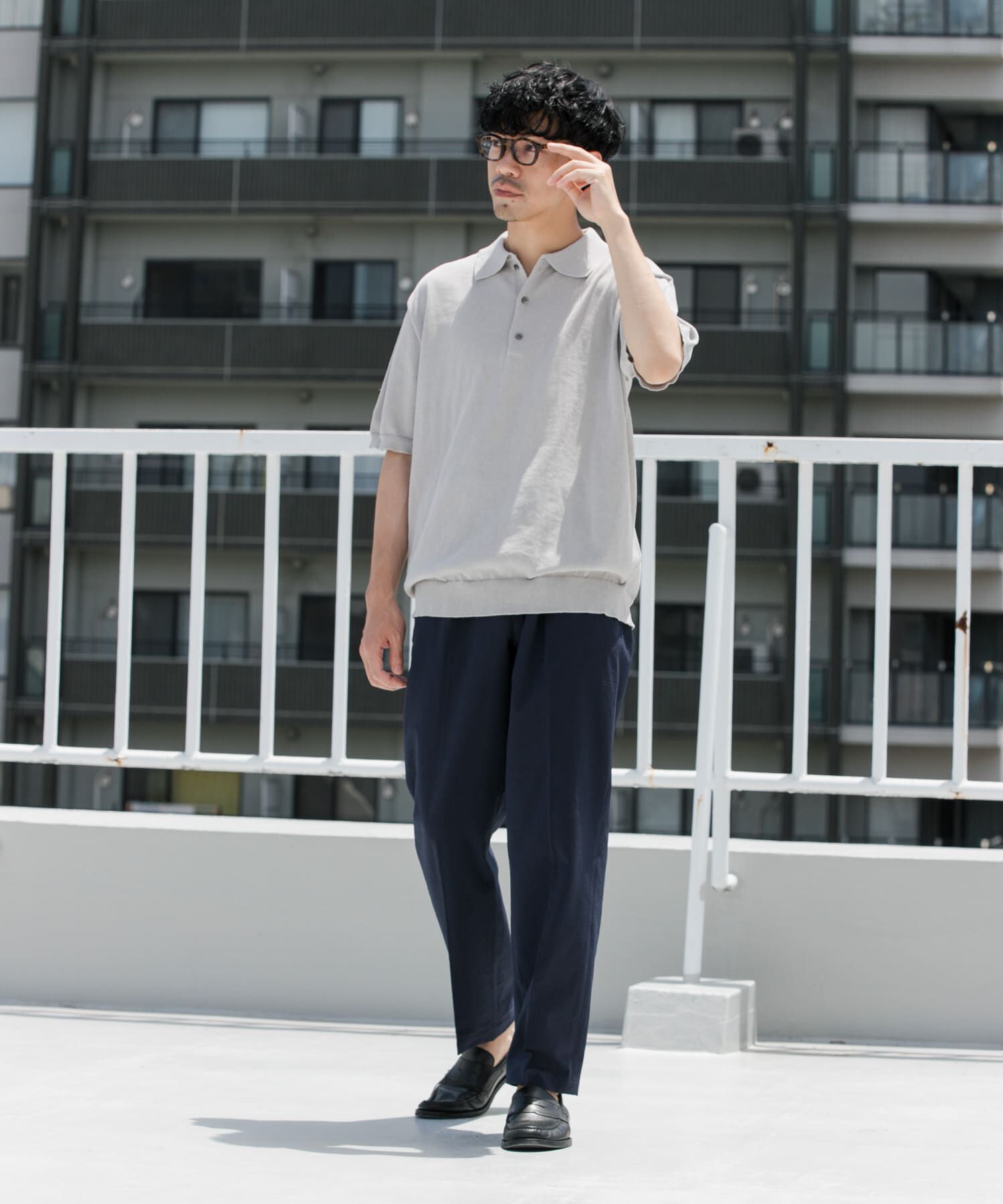 URBAN RESEARCH ROSSO「『UR TECH ひやサラクール』AIRDRYリラックスポロ」|ポロシャツ|