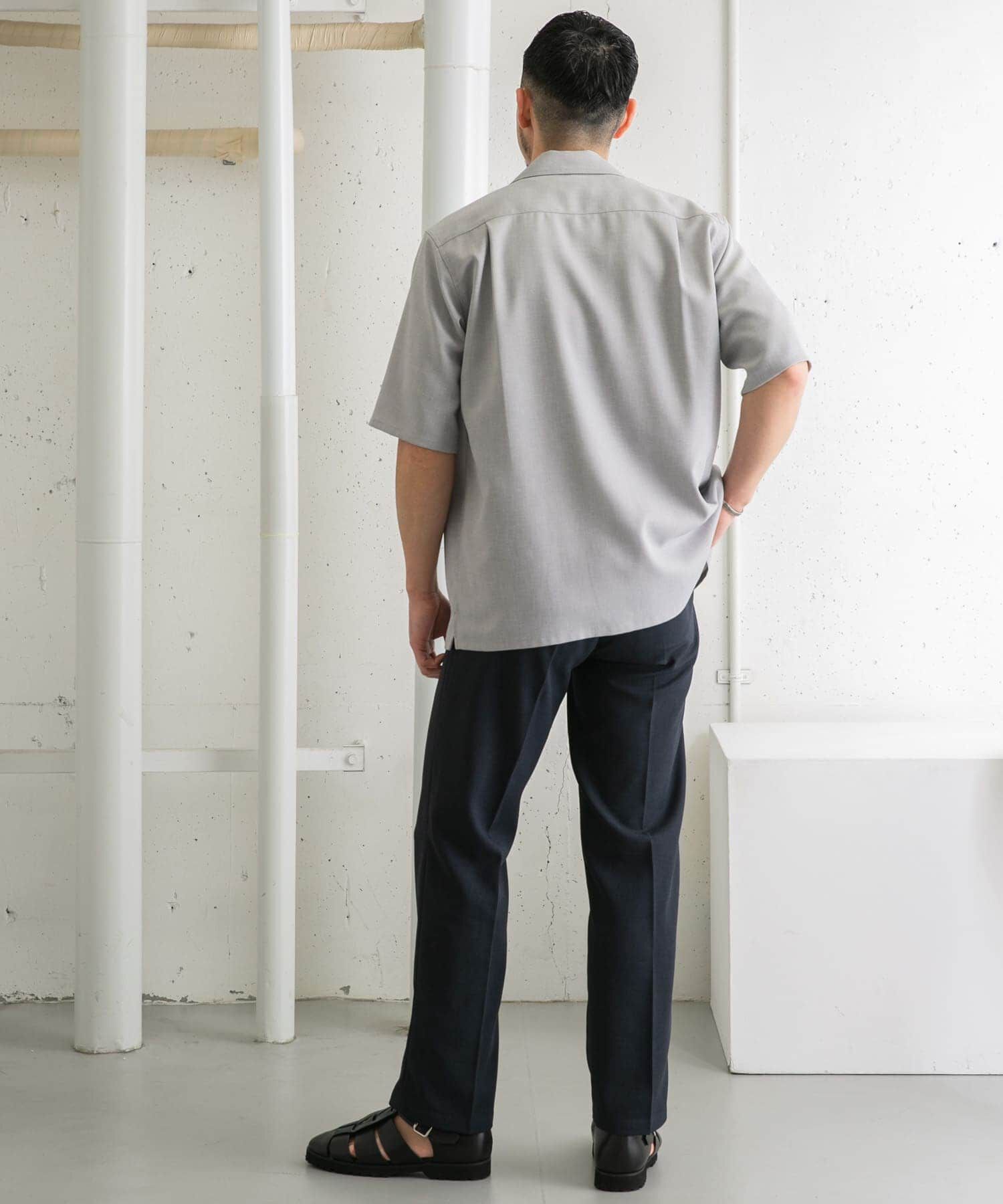 URBAN RESEARCH ROSSO「『WEB限定』『セットアップ対応』パナマ風オープンカラー半袖シャツ」|シャツ・ブラウス|