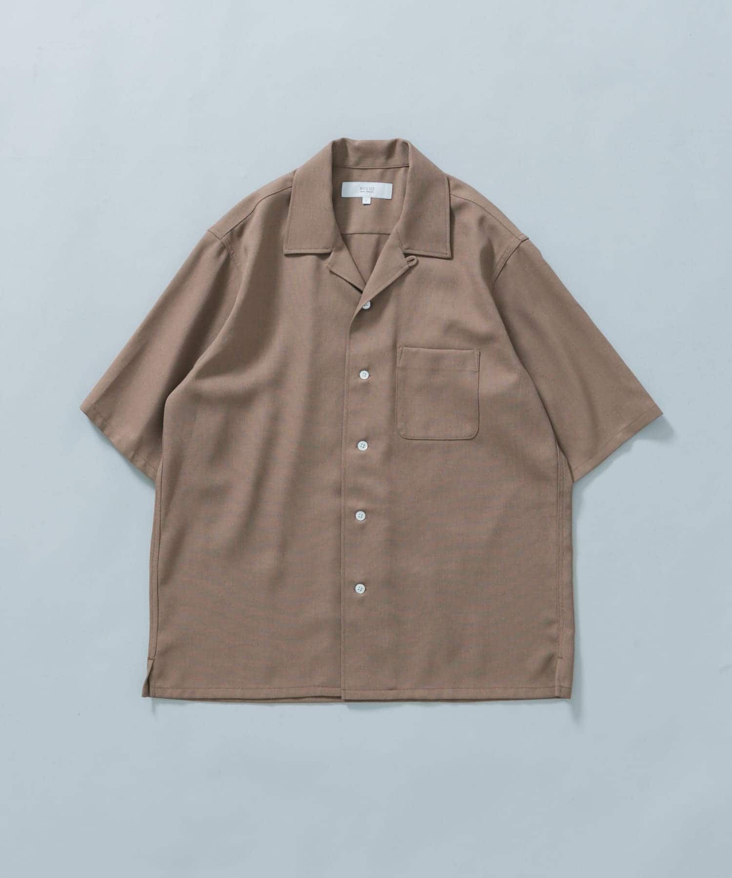 URBAN RESEARCH ROSSO「『WEB限定』『セットアップ対応』パナマ風オープンカラー半袖シャツ」|シャツ・ブラウス|