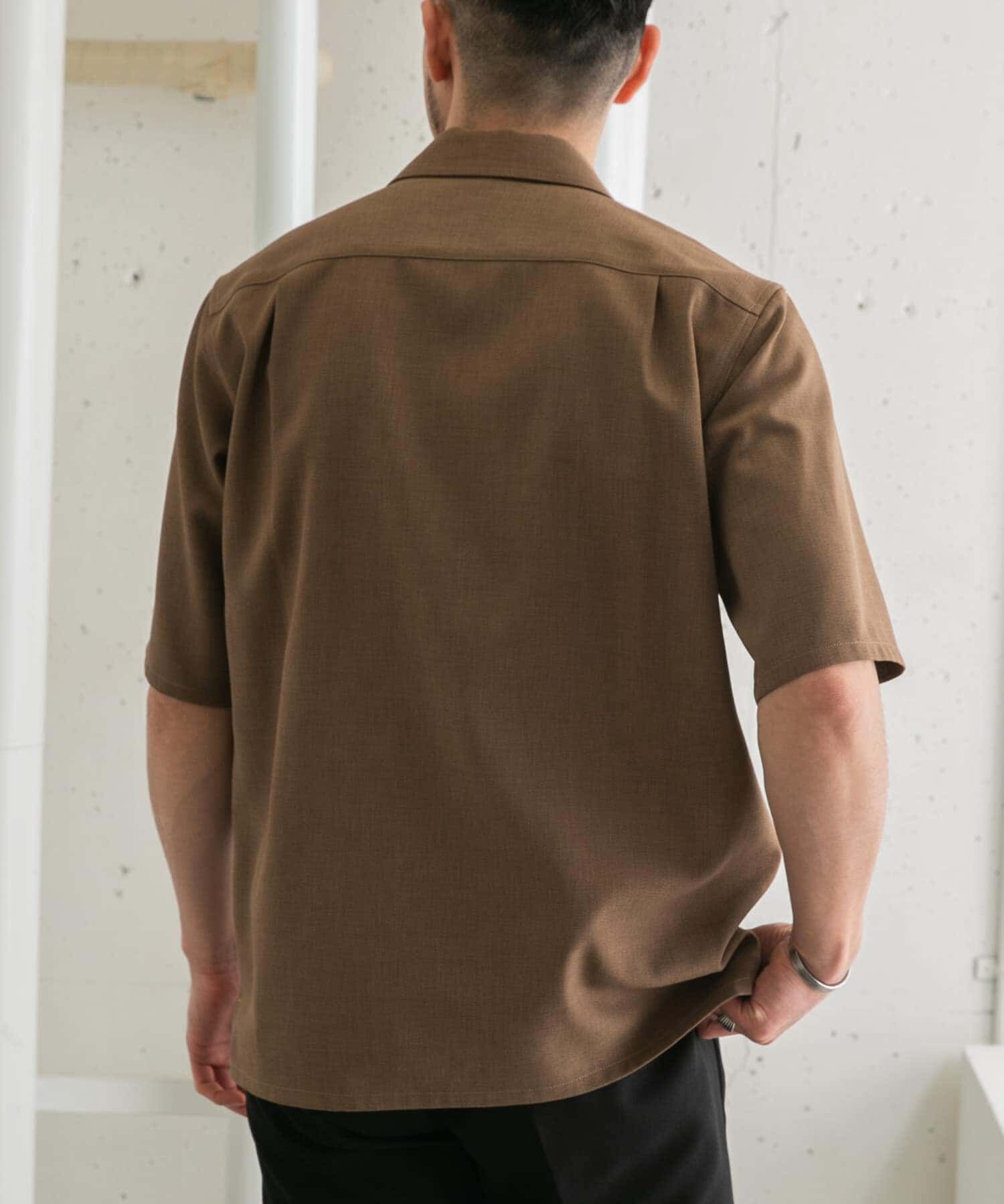 URBAN RESEARCH ROSSO「『WEB限定』『セットアップ対応』パナマ風オープンカラー半袖シャツ」|シャツ・ブラウス|