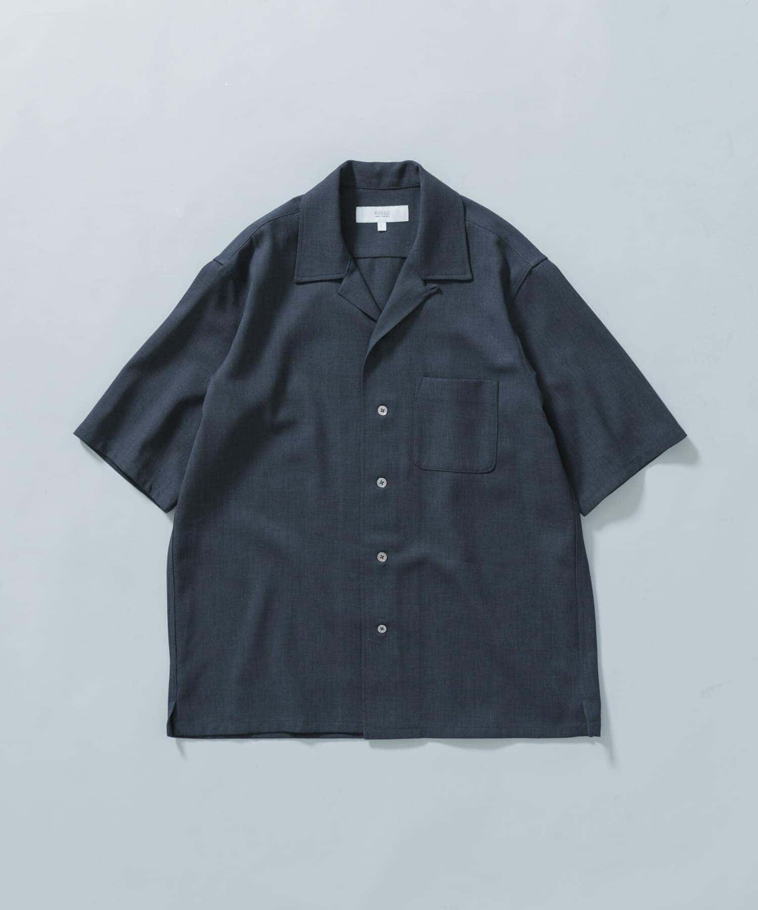 URBAN RESEARCH ROSSO「『WEB限定』『セットアップ対応』パナマ風オープンカラー半袖シャツ」|シャツ・ブラウス|