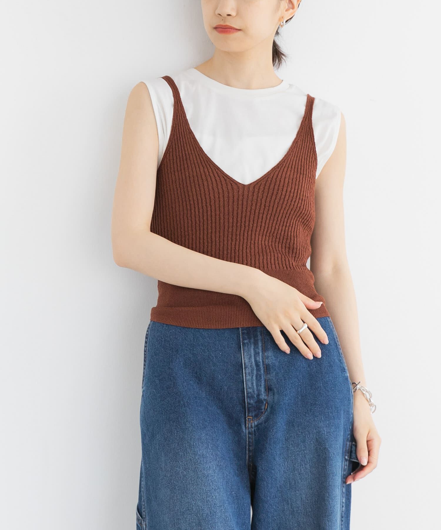 URBAN RESEARCH「ニットキャミソール」|キャミソール|