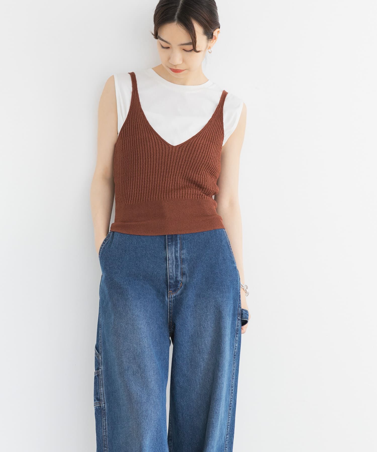 URBAN RESEARCH「ニットキャミソール」|キャミソール|