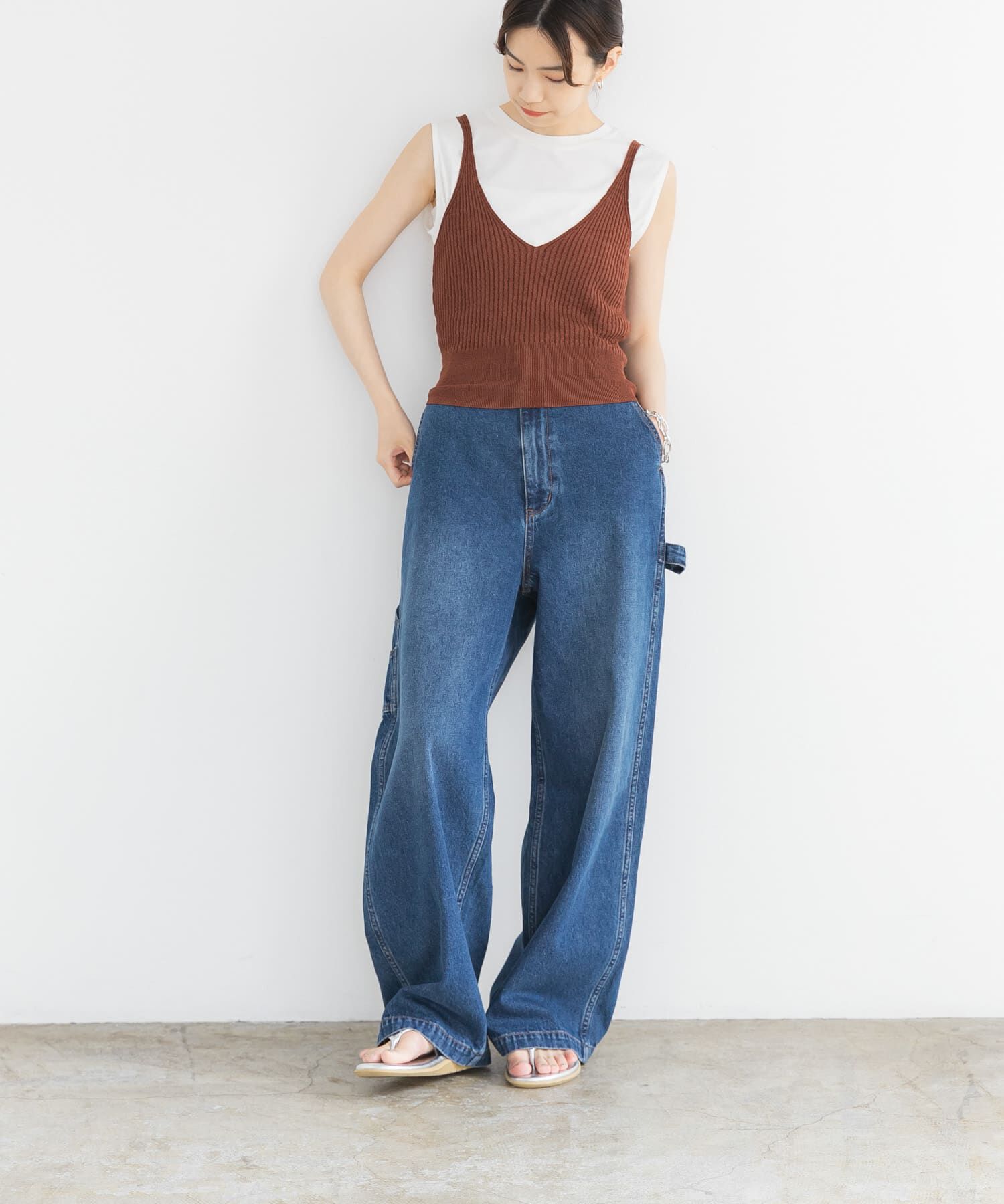 URBAN RESEARCH「ニットキャミソール」|キャミソール|