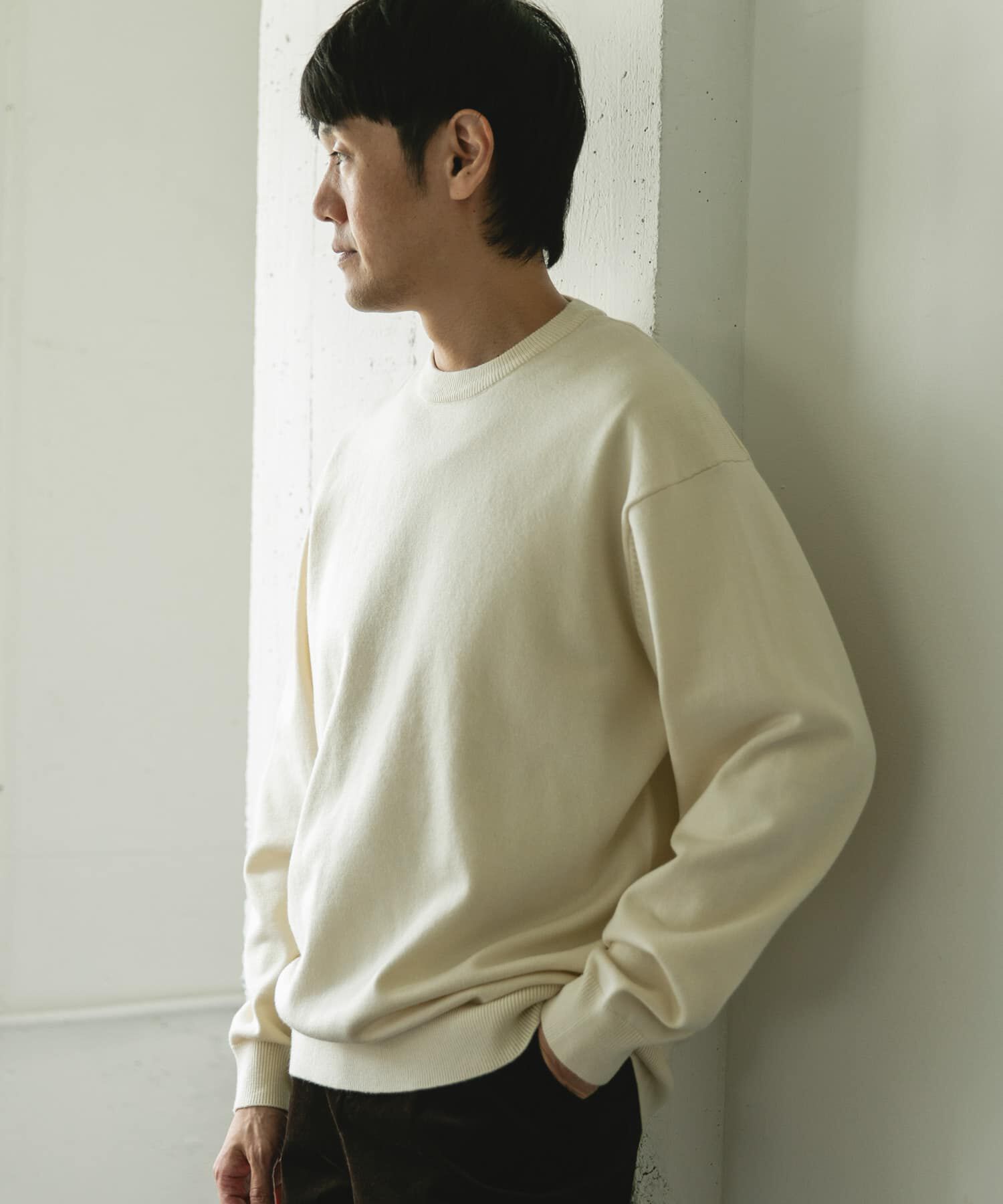 URBAN RESEARCH DOORS「『仁村紗和さん着用』『UR TECH 200日ニット』クルーネック」|ニット・セーター|