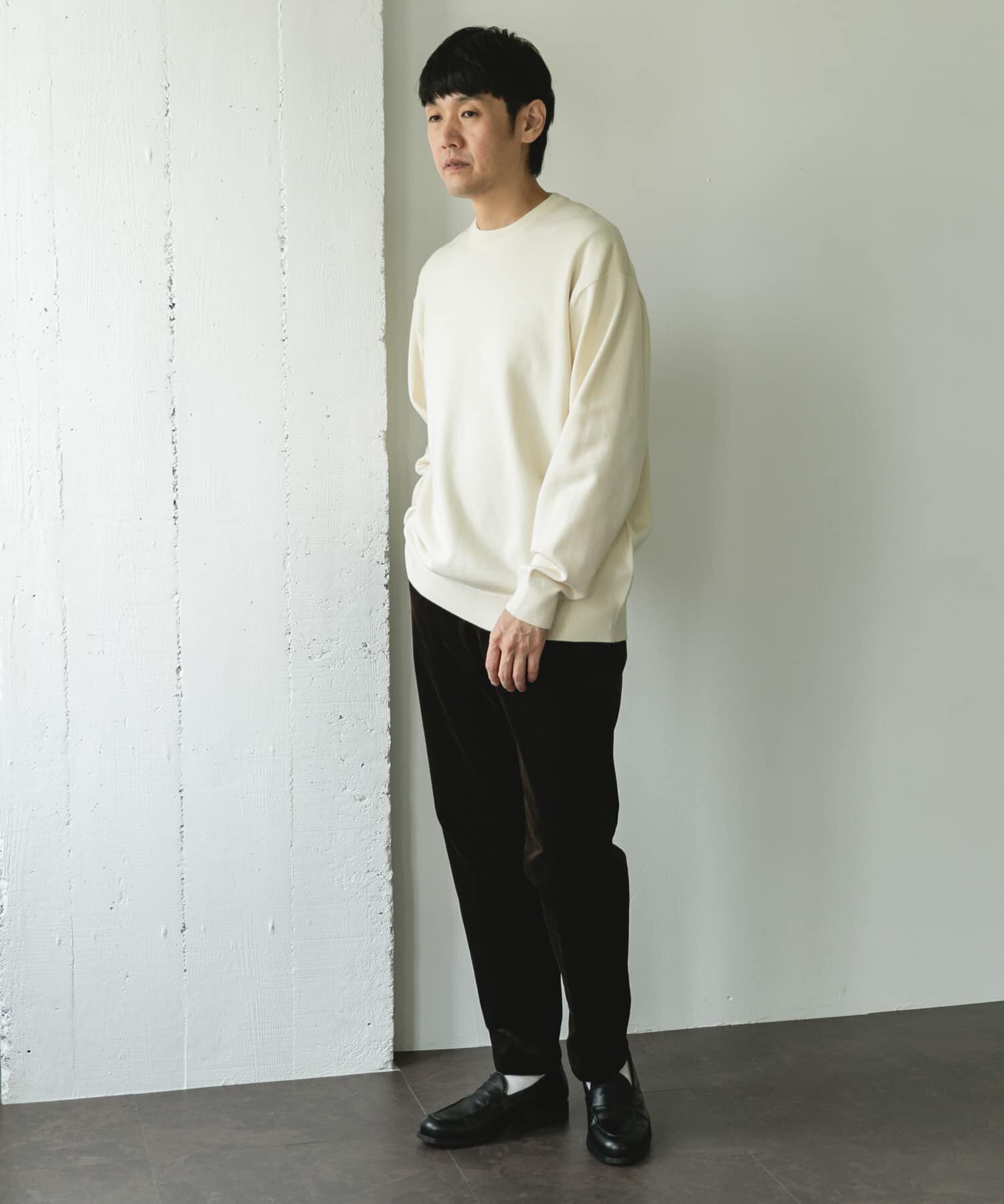 URBAN RESEARCH DOORS「『仁村紗和さん着用』『UR TECH 200日ニット』クルーネック」|ニット・セーター|