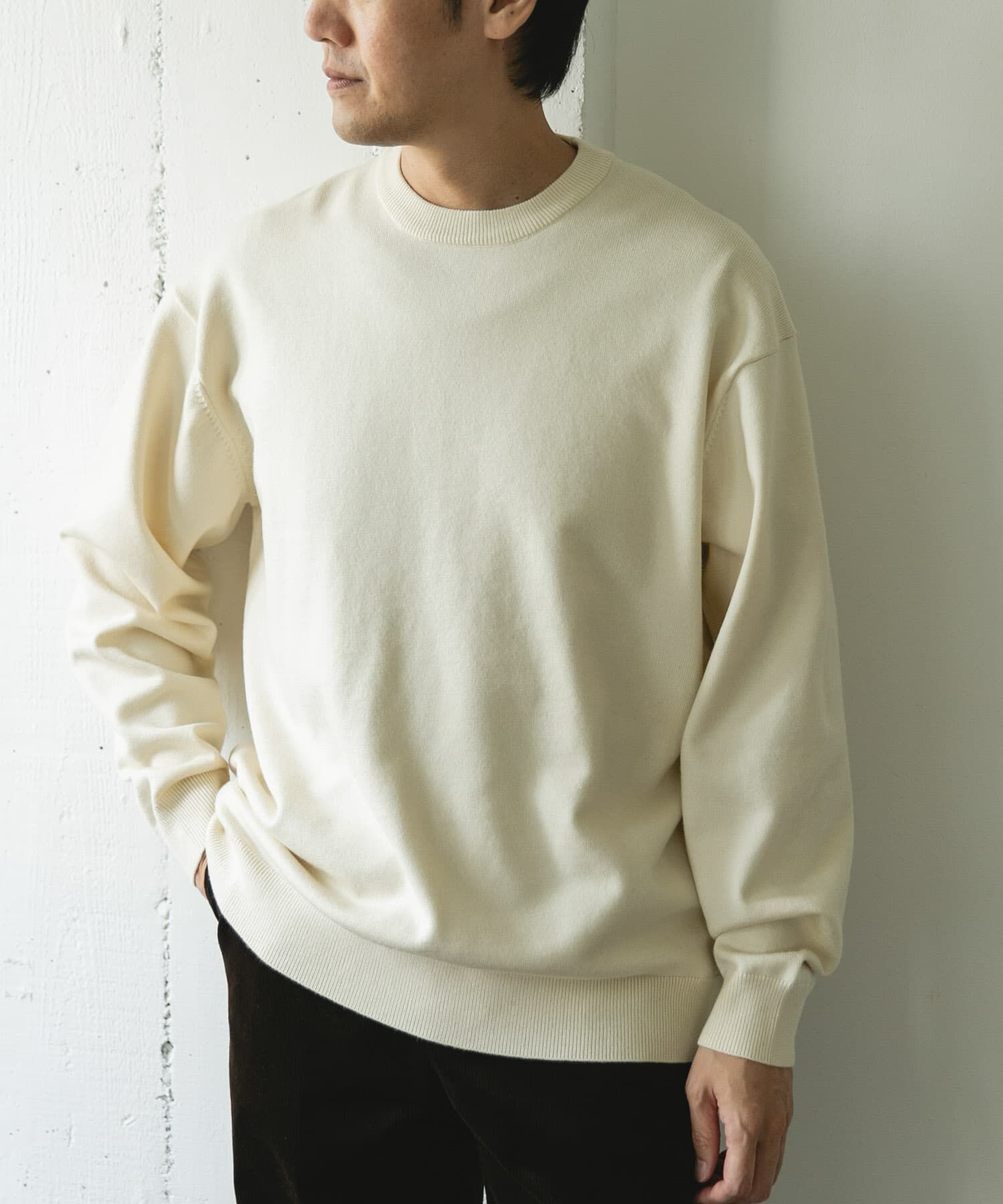 URBAN RESEARCH DOORS「『仁村紗和さん着用』『UR TECH 200日ニット』クルーネック」|ニット・セーター|