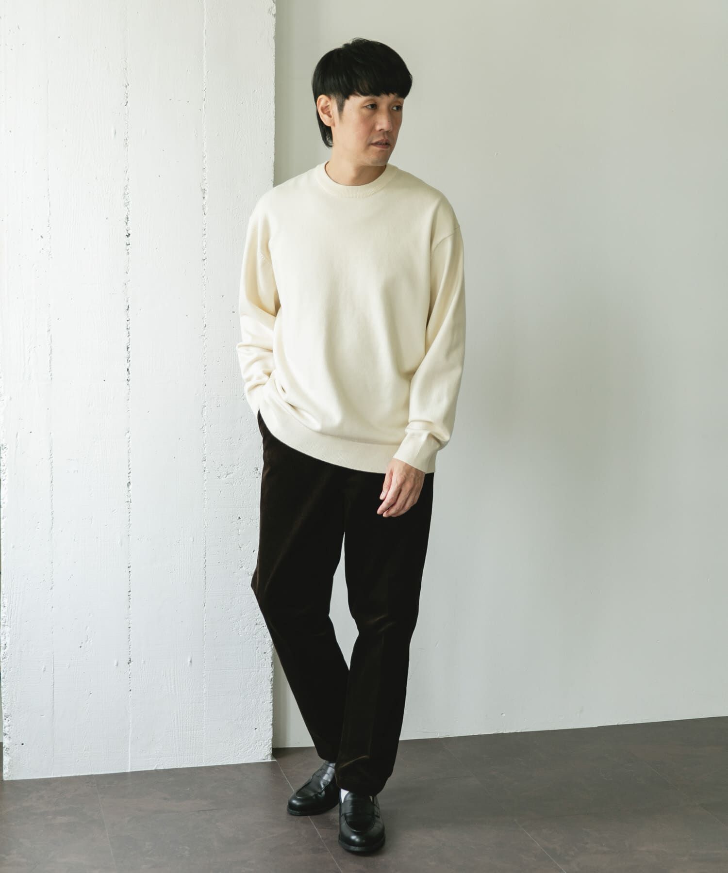 URBAN RESEARCH DOORS「『仁村紗和さん着用』『UR TECH 200日ニット』クルーネック」|ニット・セーター|