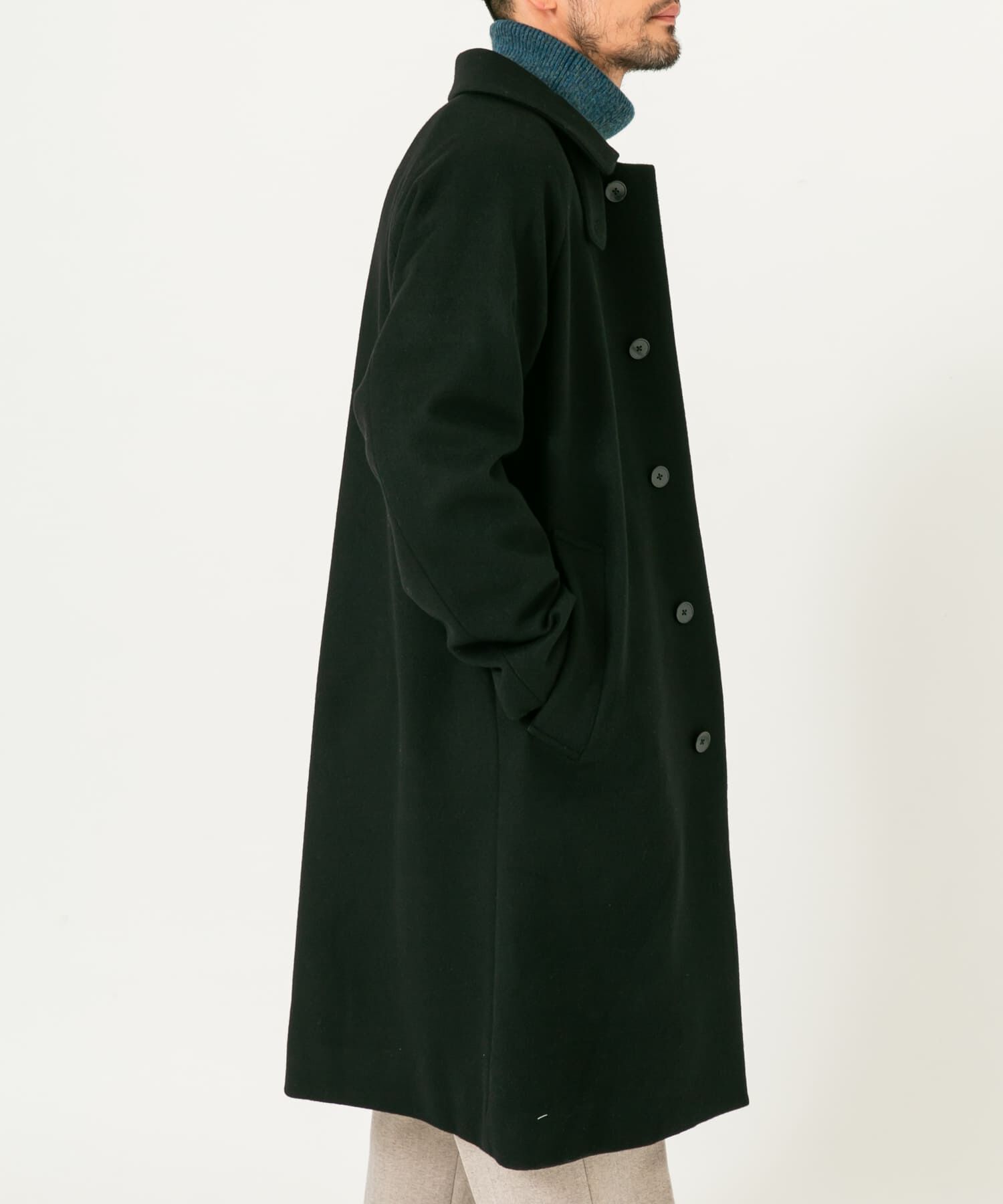 URBAN RESEARCH ROSSO「スーパー100 オーバーバルマカンコート」|ステンカラーコート|