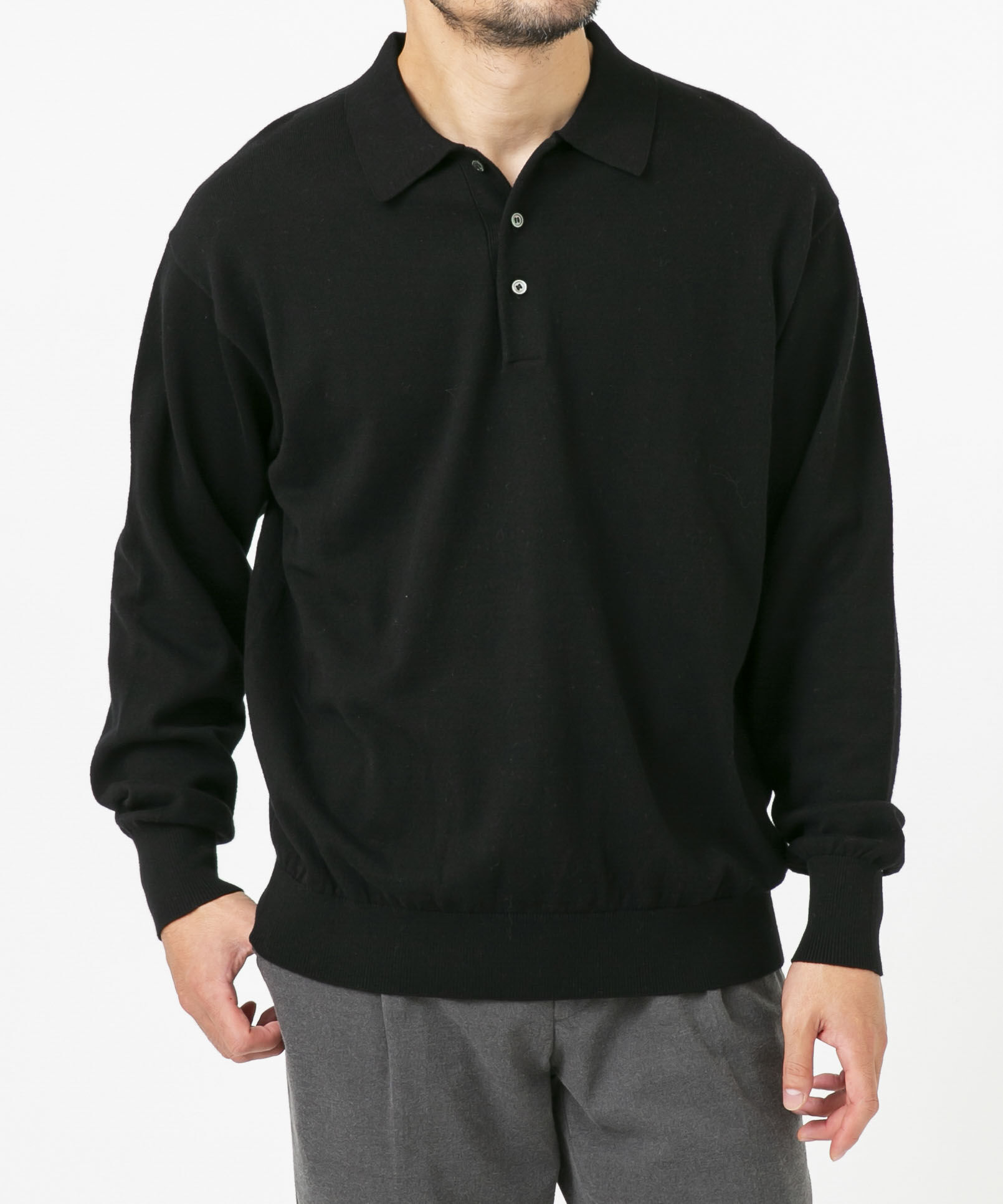 URBAN RESEARCH ROSSO「コットンカシミヤニットポロシャツ」|ニット・セーター|