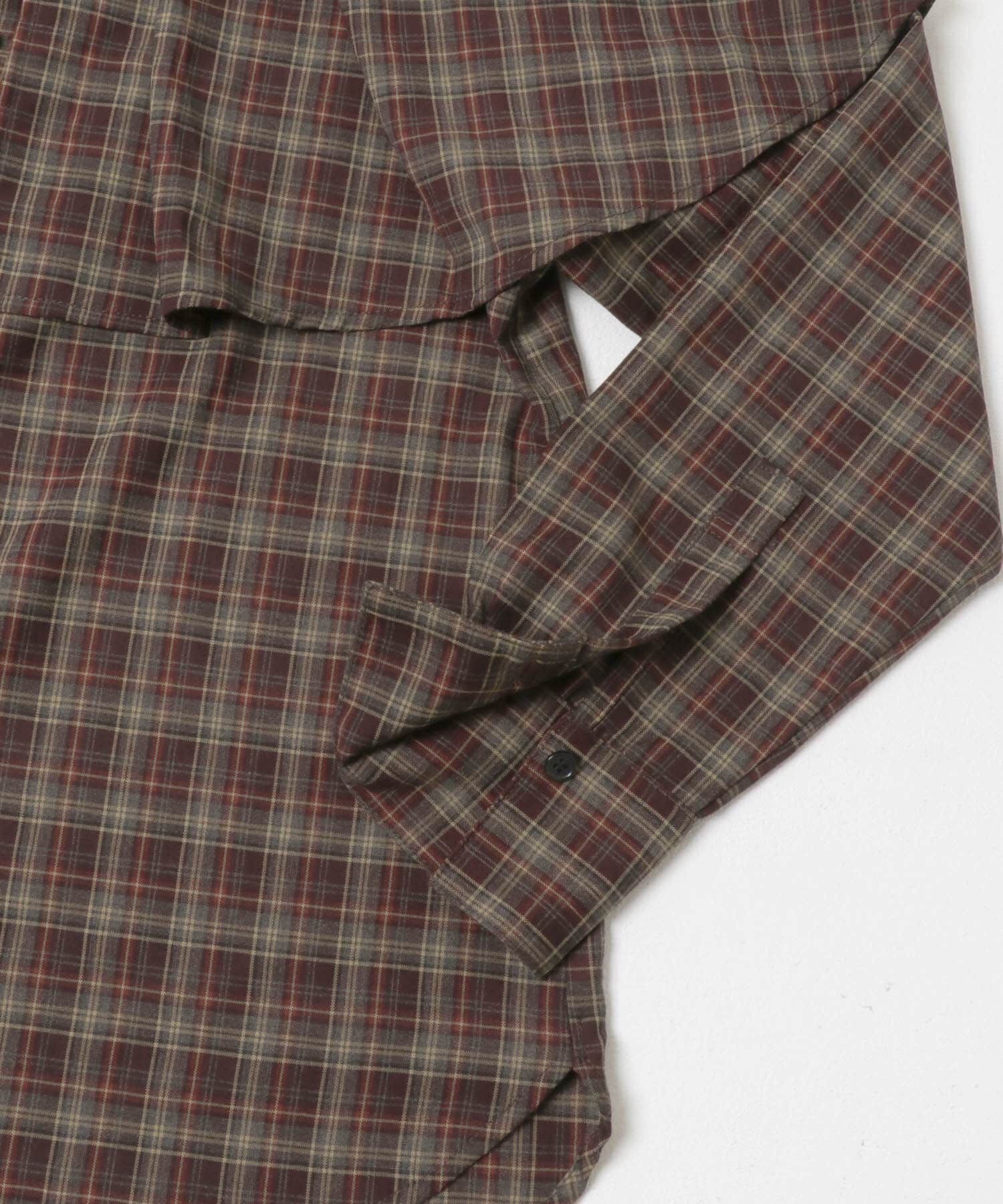 URBAN RESEARCH DOORS「チェックケープフリルブラウス」|シャツ・ブラウス|