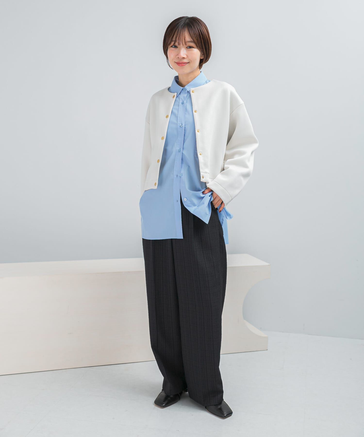 URBAN RESEARCH ROSSO「ブライトダンボール釦デザインプルオーバー」|その他|