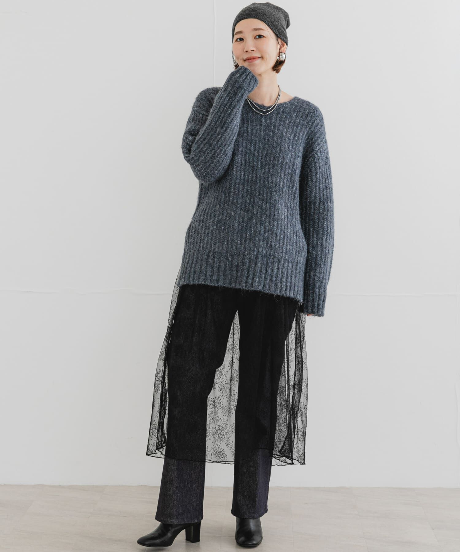 URBAN RESEARCH ROSSO「F by ROSSO　ミックス糸Vネックニット」|ニット・セーター|