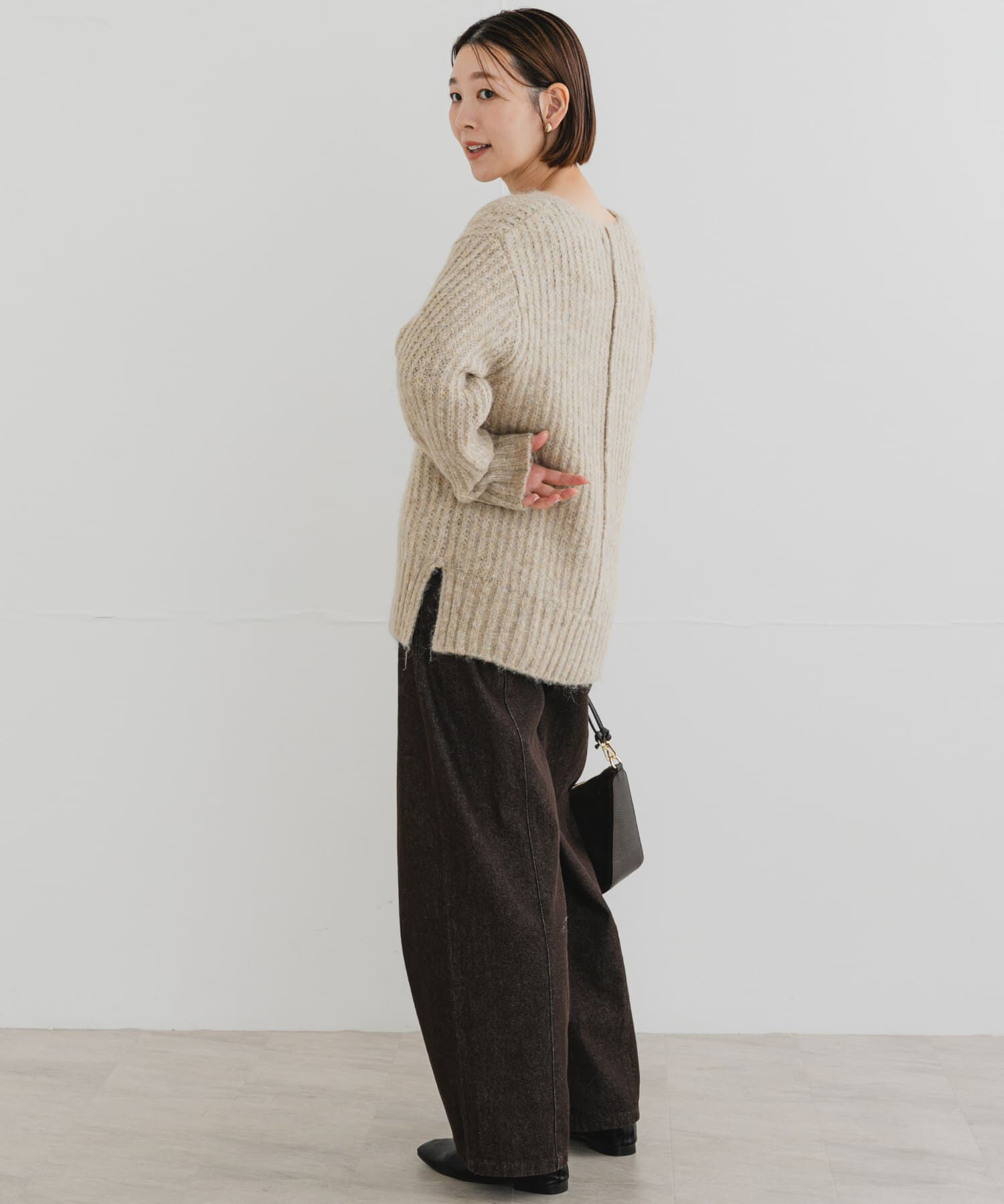 URBAN RESEARCH ROSSO「F by ROSSO　ミックス糸Vネックニット」|ニット・セーター|