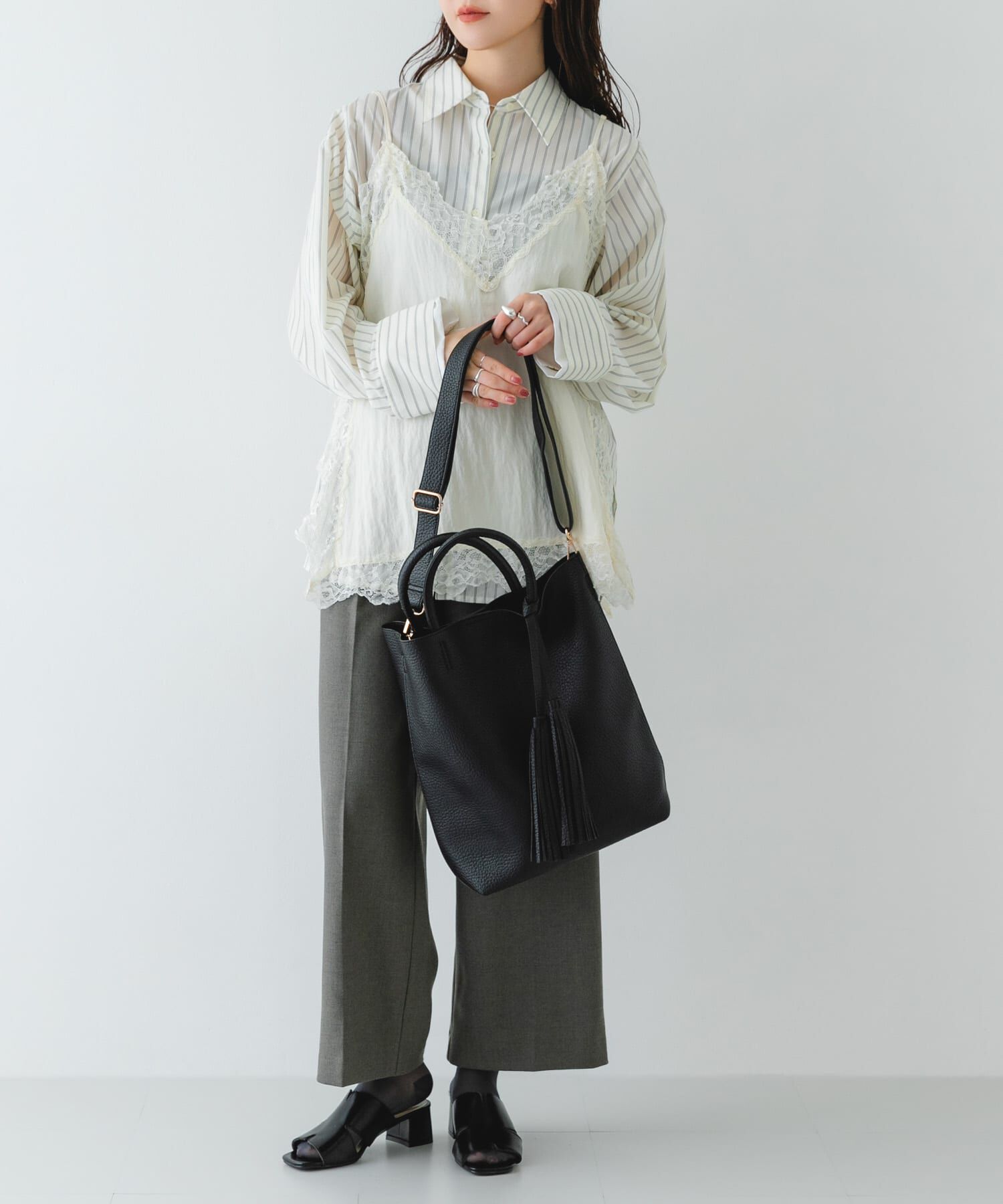 RODE SKO「タッセル軽量2WAYタテナガトートバッグ」|トートバッグ|