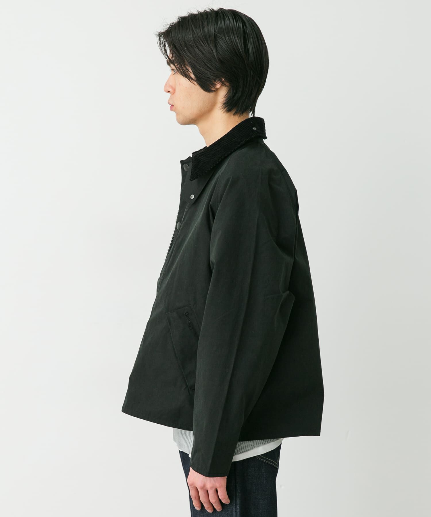 URBAN RESEARCH DOORS「Barbour　OS TRANSPORTER CASUAL JACKET」|ノーカラーコート|
