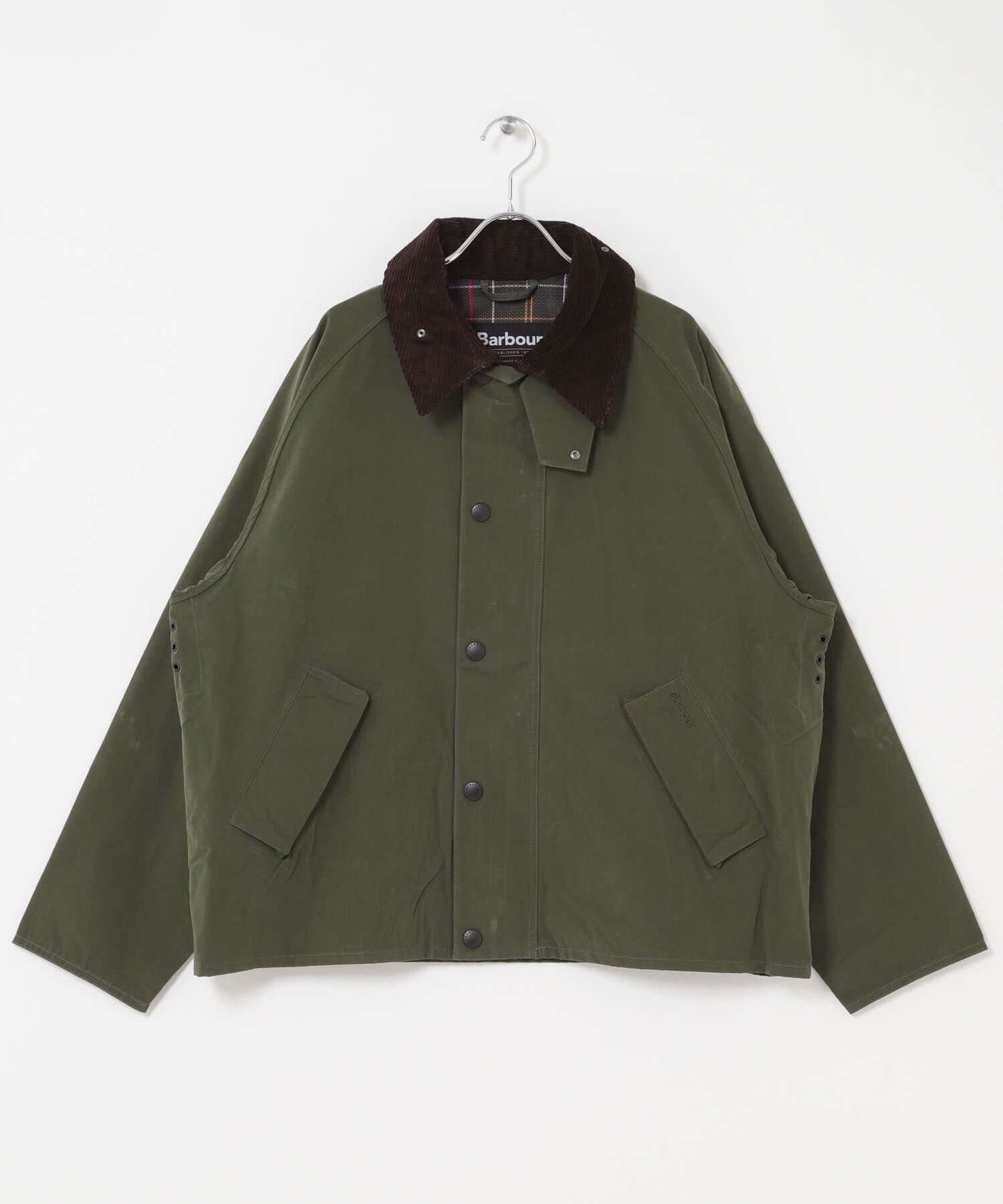 URBAN RESEARCH DOORS「Barbour　OS TRANSPORTER CASUAL JACKET」|ノーカラーコート|