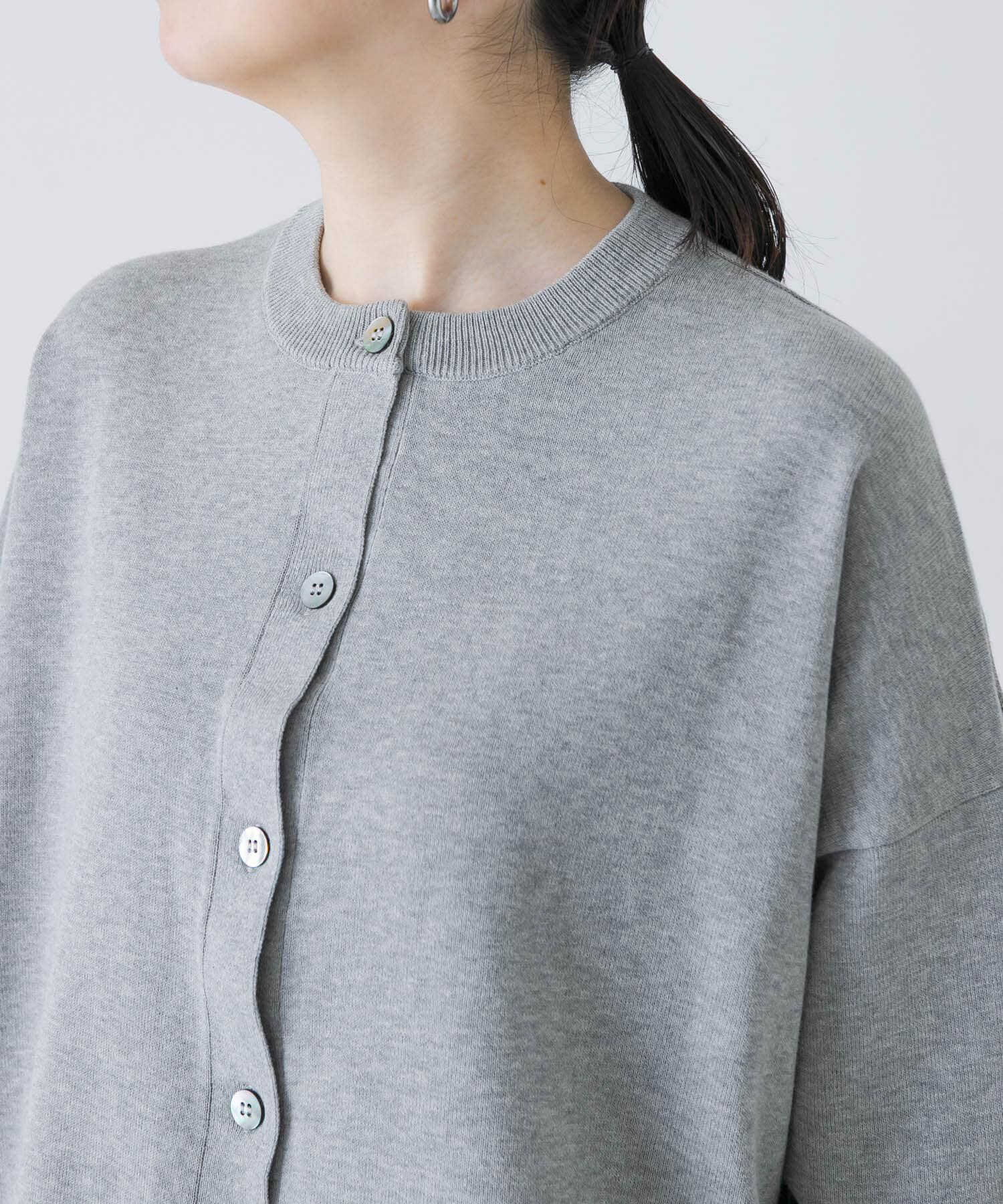 かぐれ「ハイツイストコットンワイドカーディガン」|カーディガン|