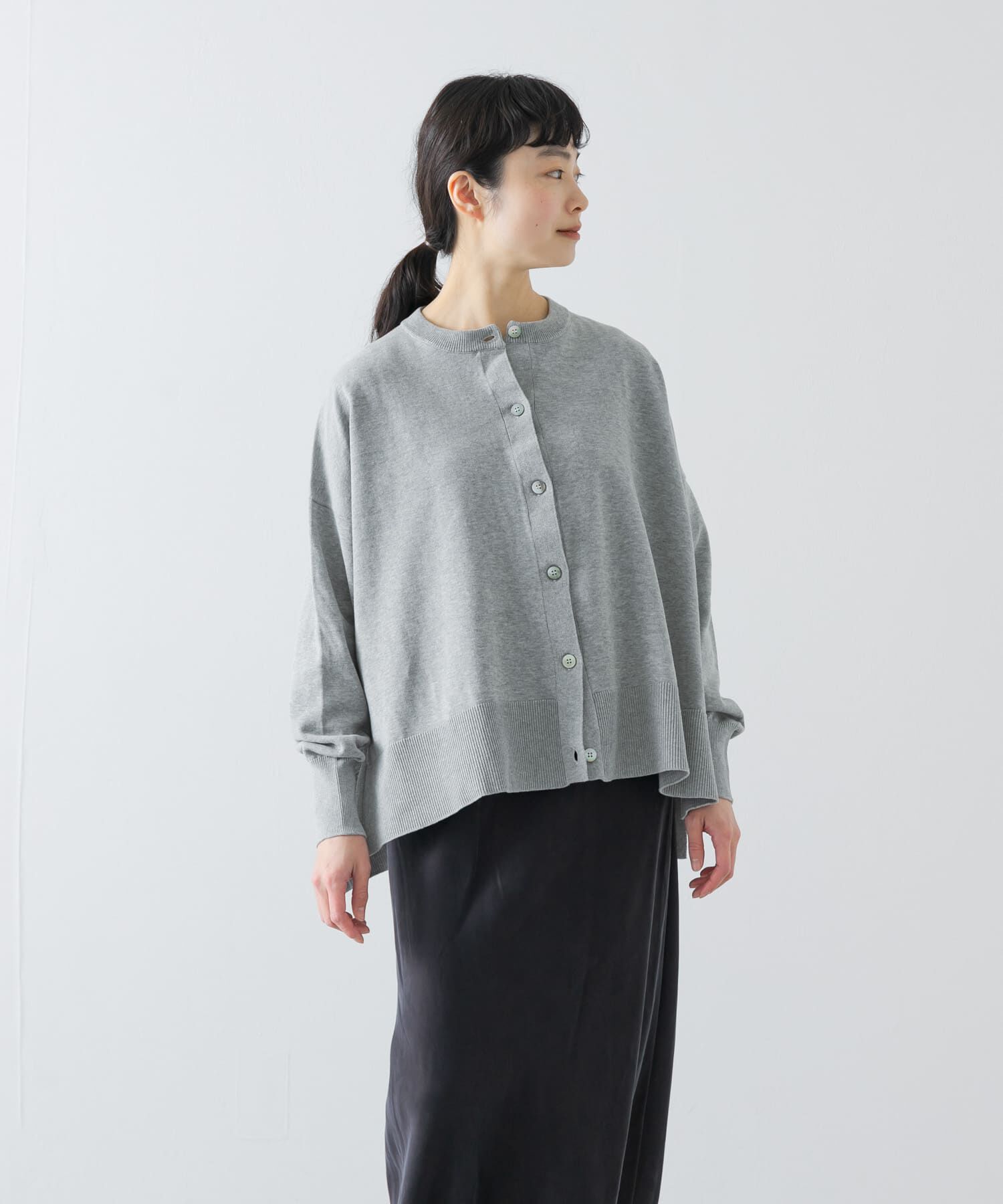 かぐれ「ハイツイストコットンワイドカーディガン」|カーディガン|
