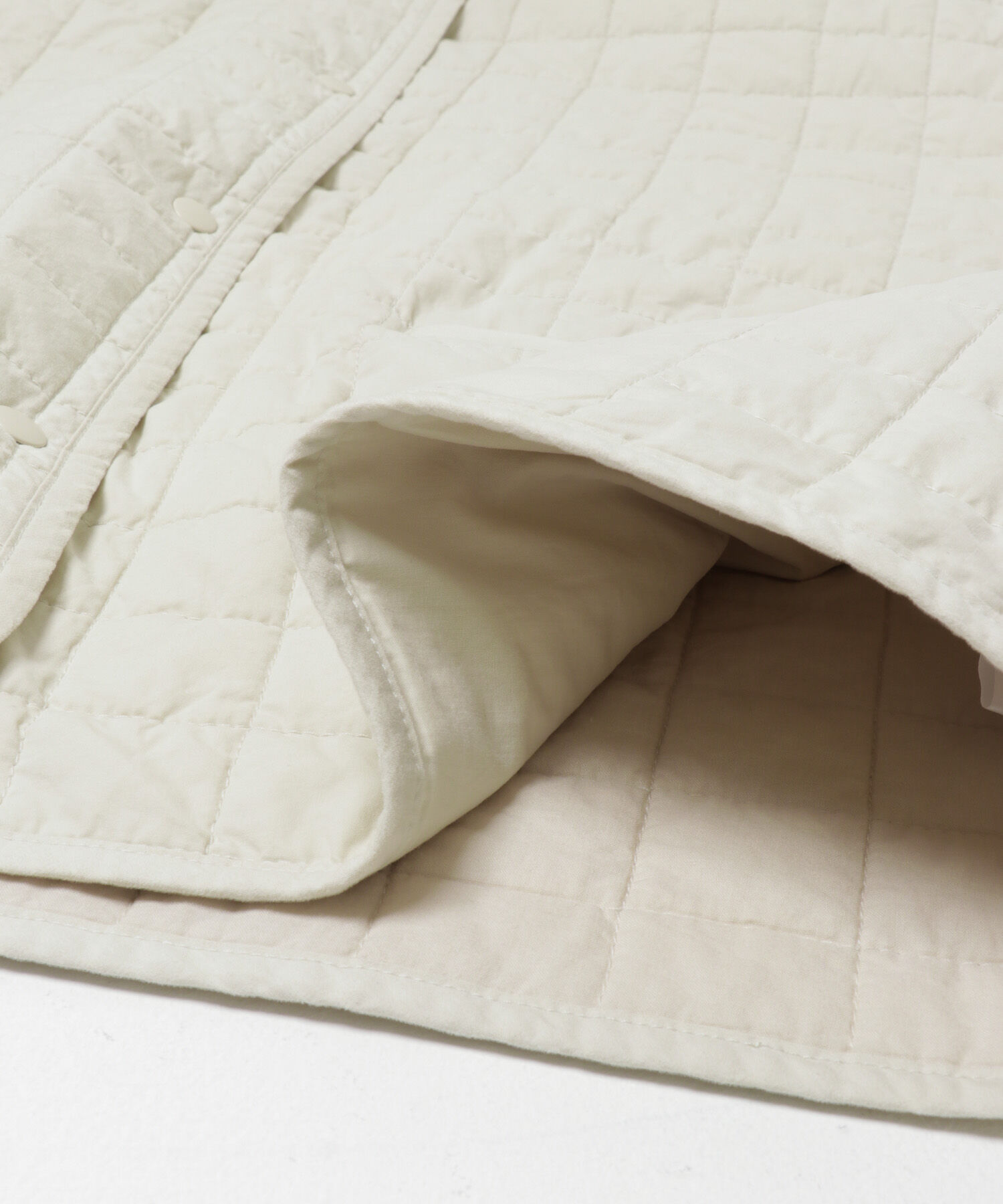 かぐれ「コットンキルトジャケット」|ダウン|