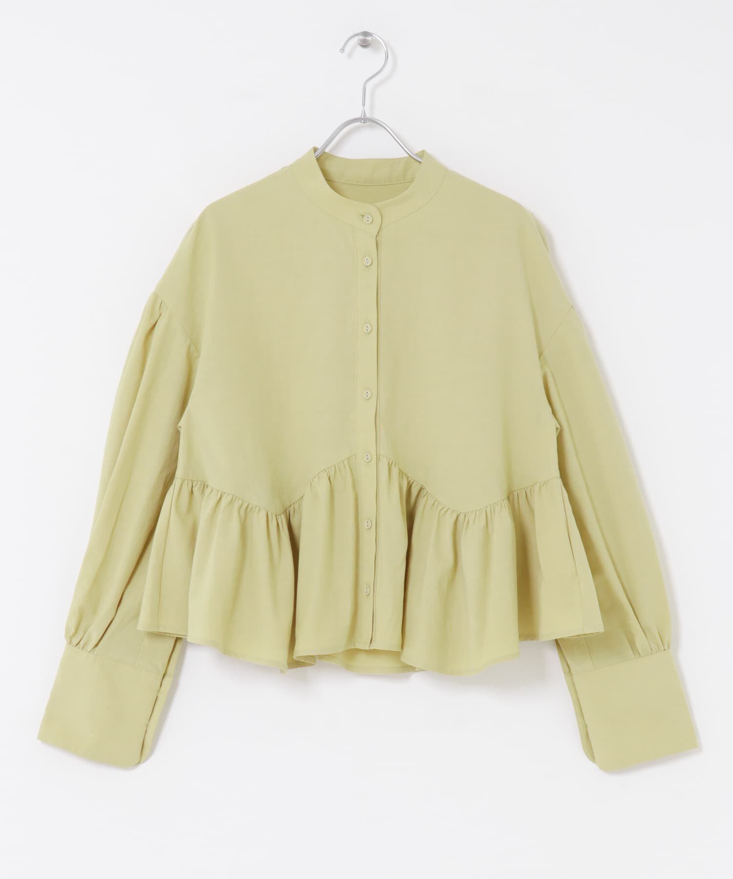  「アシンメトリースイッチングブラウス」|シャツ・ブラウス|