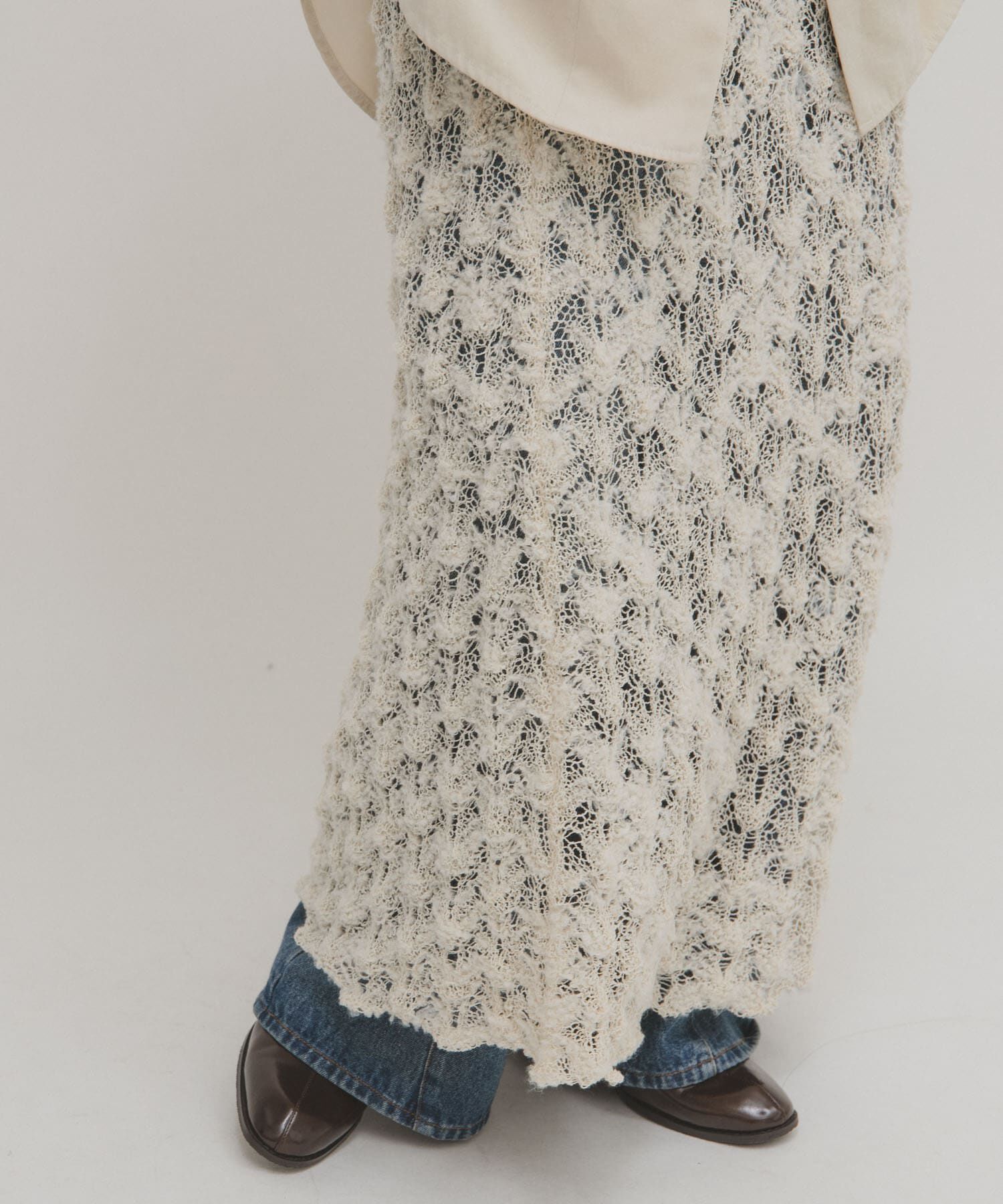  「クロシェニットスカート」|スカート|