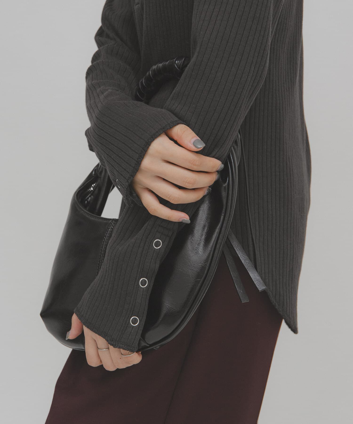  「セーラーカラーリブカットソー」|Tシャツ・カットソー|