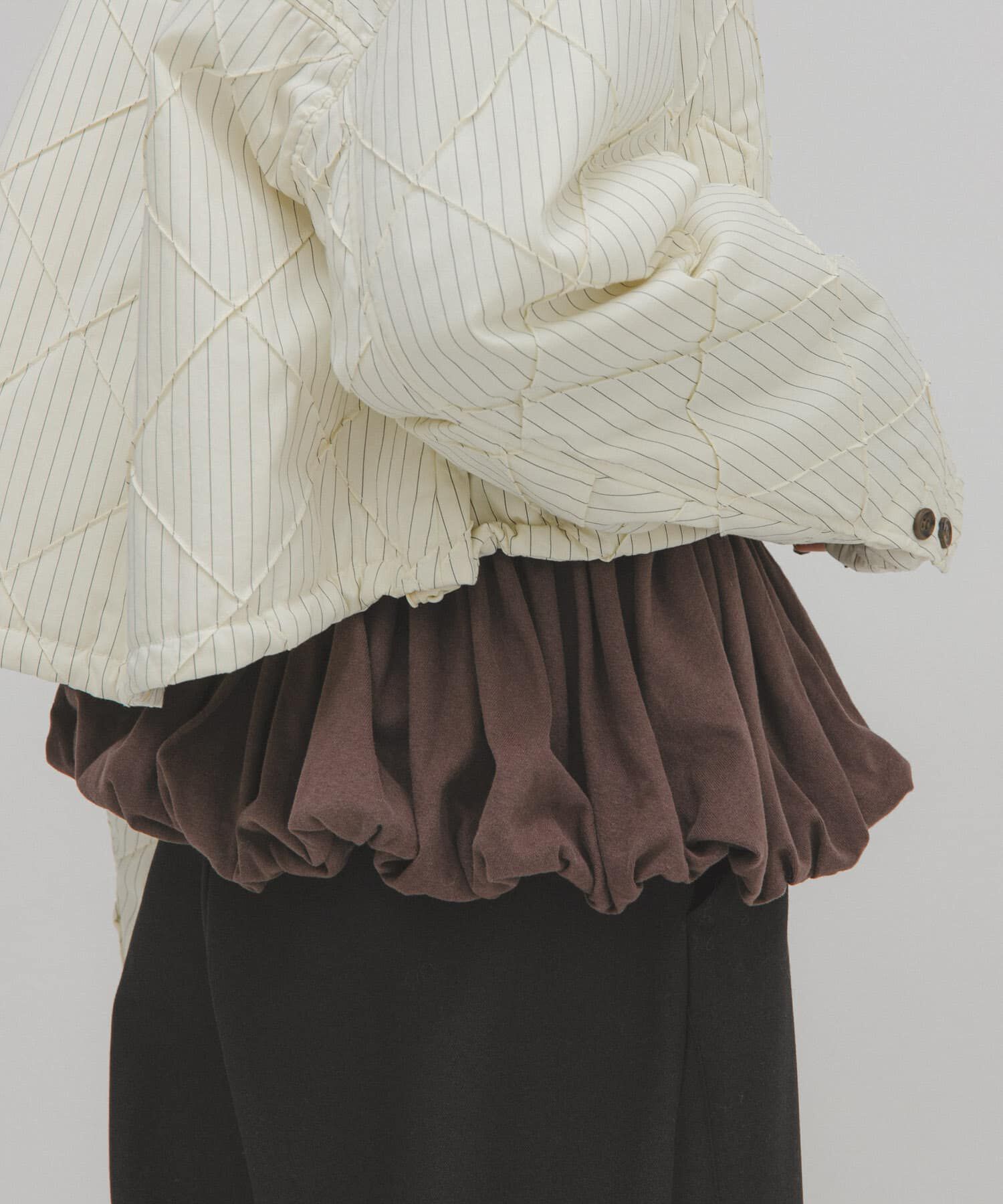  「ピーチスキンバブルヘムトップス」|Tシャツ・カットソー|