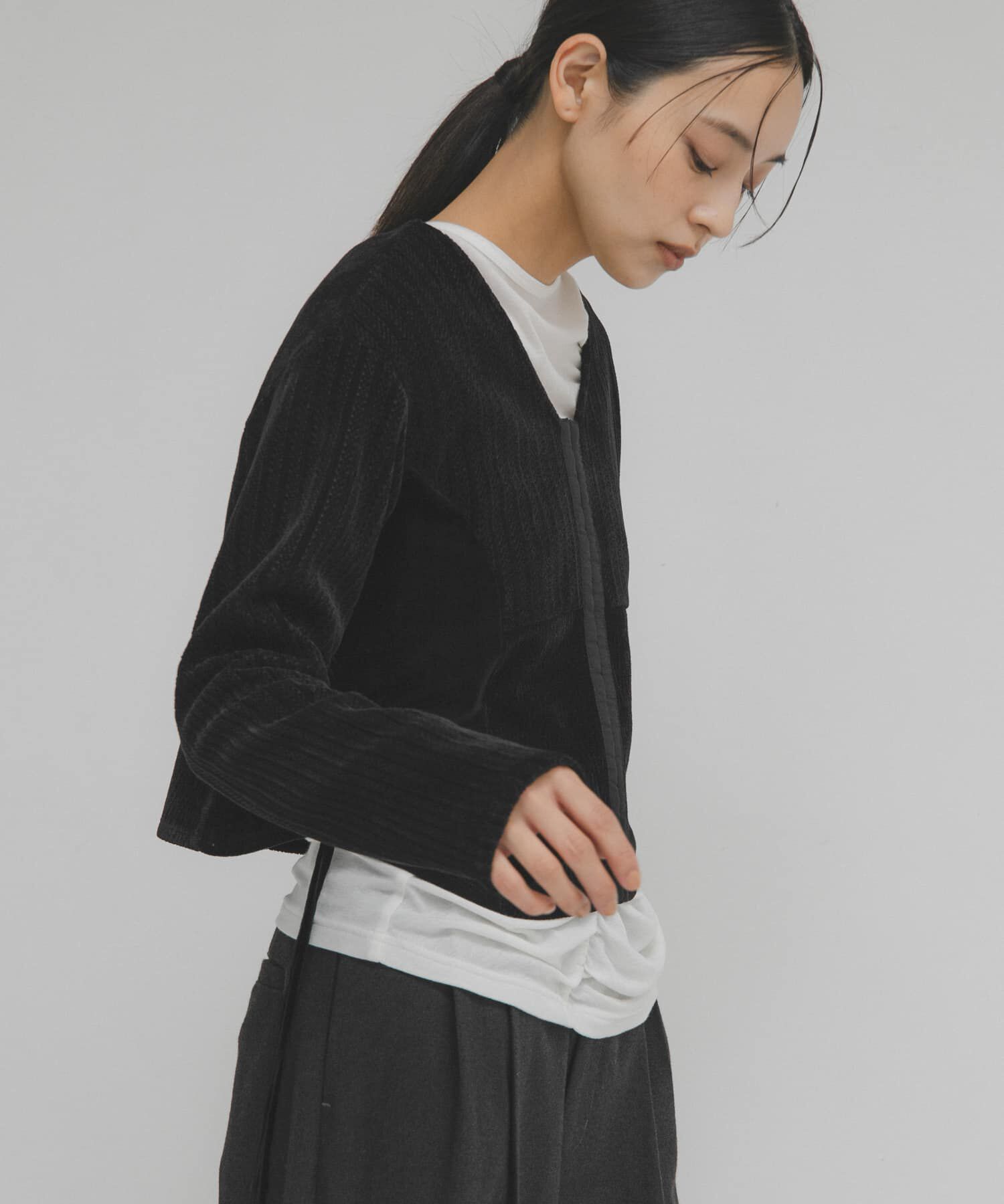  「モールジャガードカーディガン」|カーディガン|