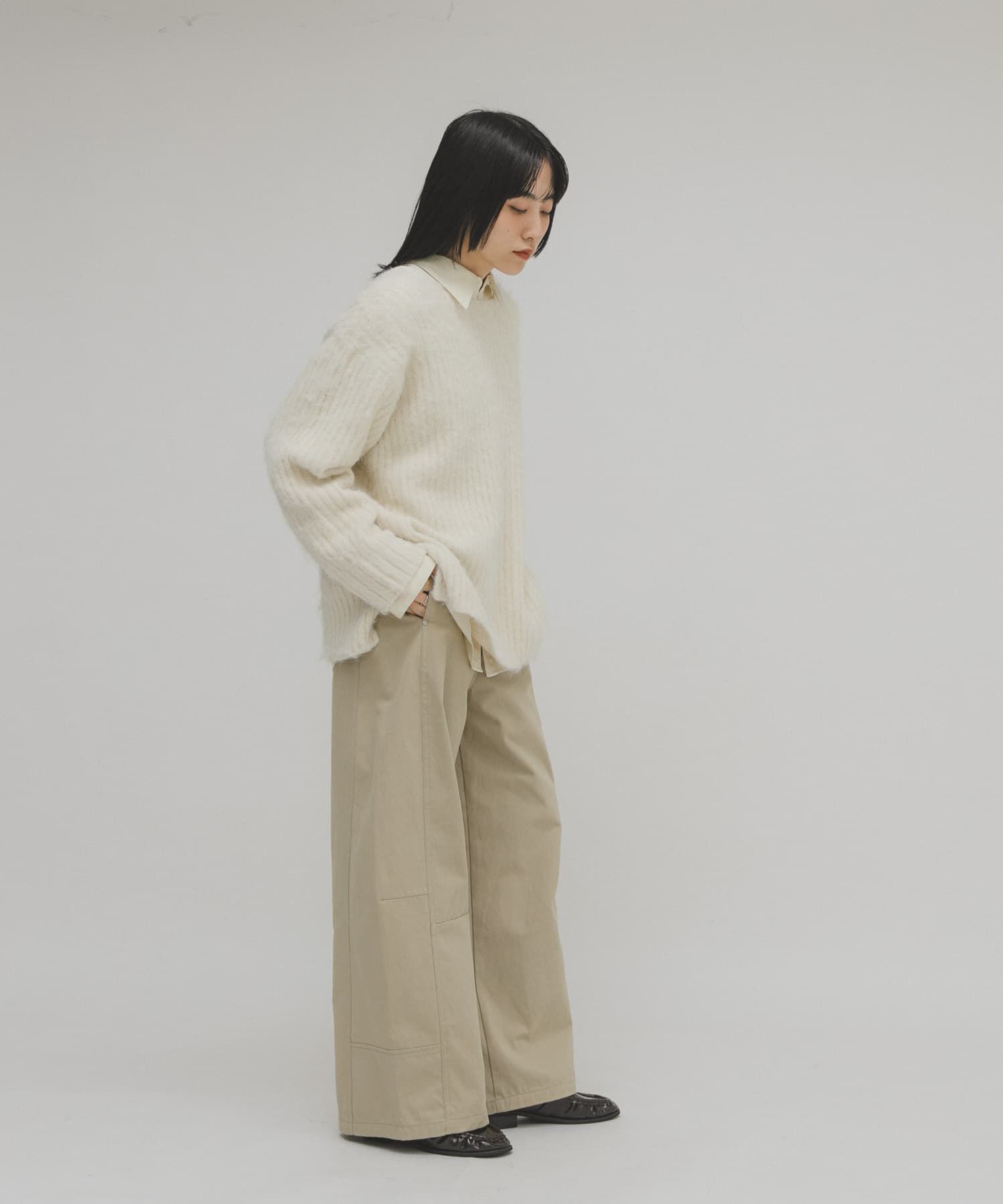  「シャギールーズリブニット」|ニット・セーター|