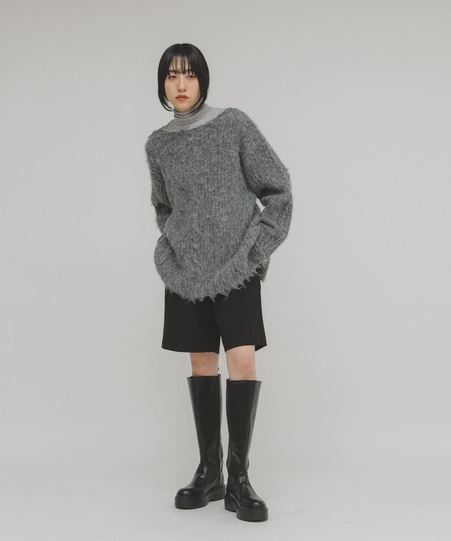  「シャギールーズリブニット」|ニット・セーター|