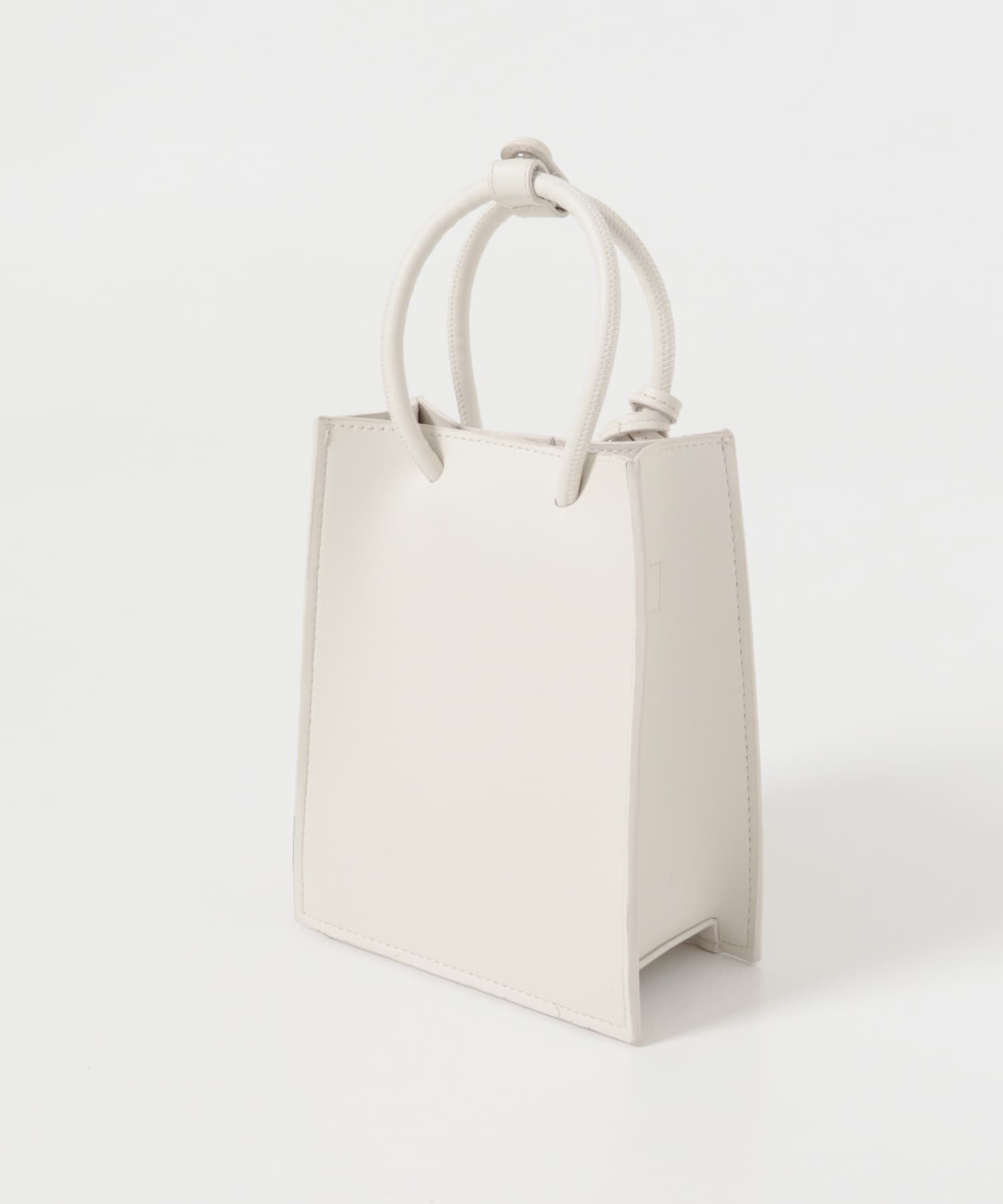  「チャーム付きスクエアミニBAG」|ハンドバッグ|