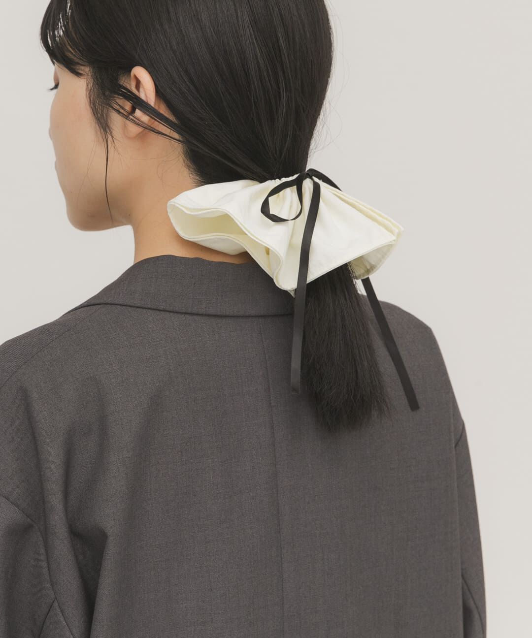  「リボン付きシュシュ」|ヘアゴム・シュシュ|