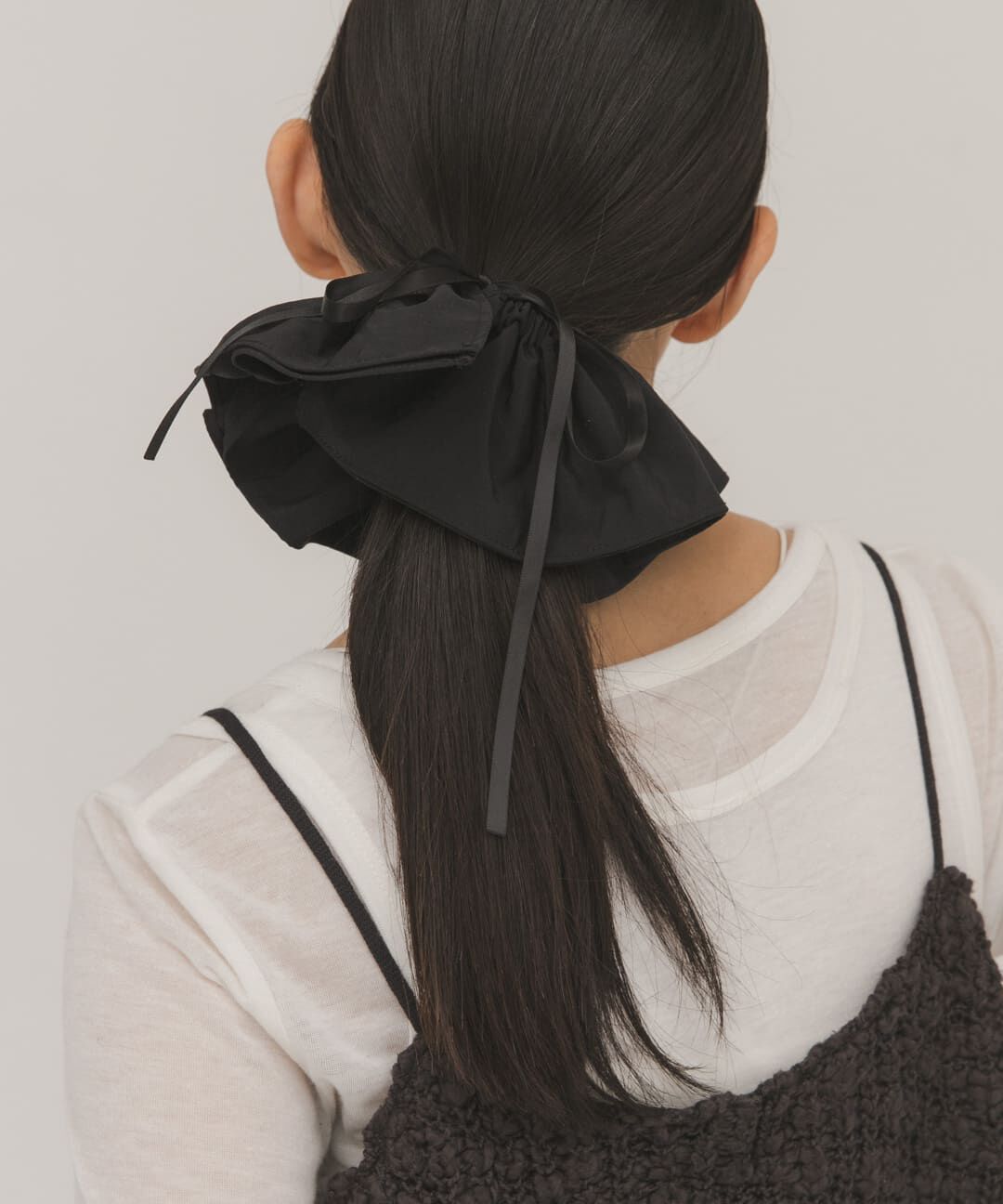  「リボン付きシュシュ」|ヘアゴム・シュシュ|