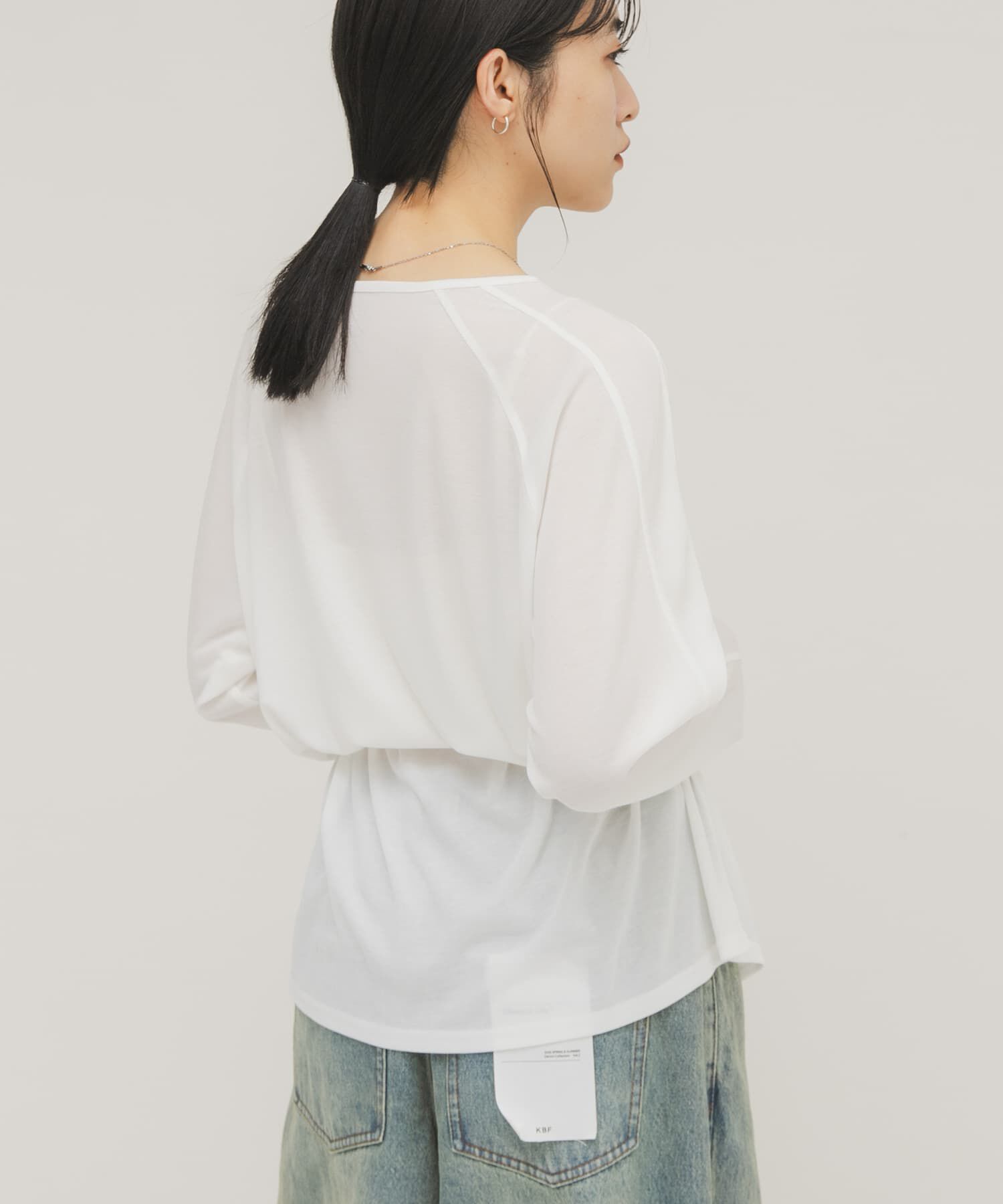  「ルーズシアートップス+ストラップ」|Tシャツ・カットソー|