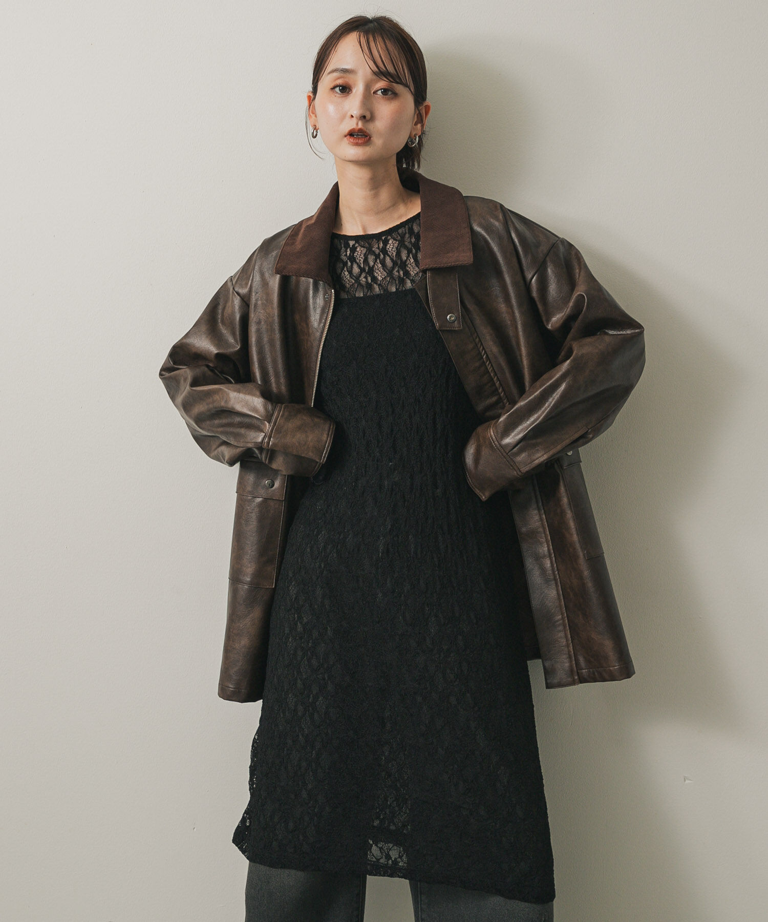 SENSE OF PLACE by URBAN RESEARCH「バックオープンレイヤードレースワンピース」|ワンピース|