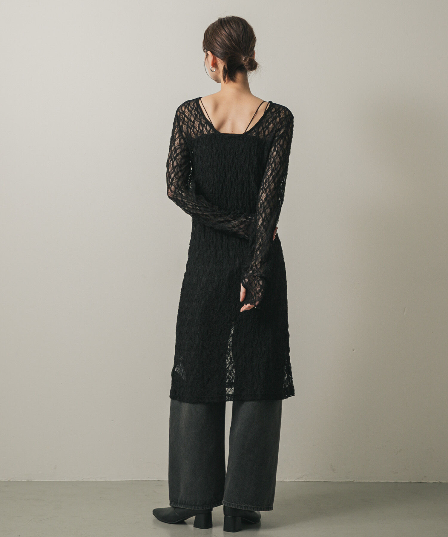 SENSE OF PLACE by URBAN RESEARCH「バックオープンレイヤードレースワンピース」|ワンピース|