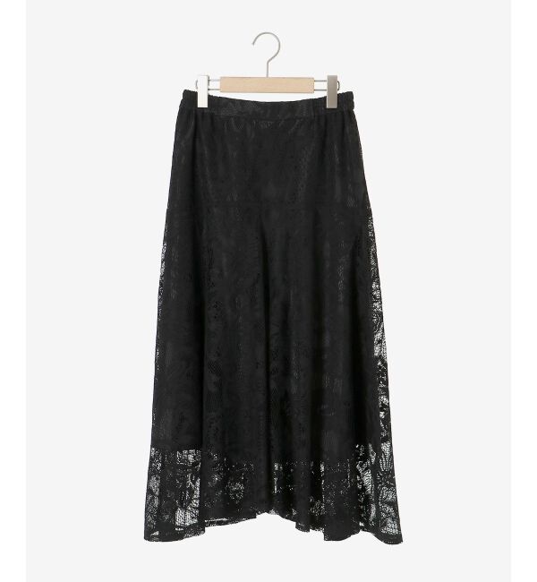 le.coeur blanc「ガーデンレースイレヘムスカート」|フレア|