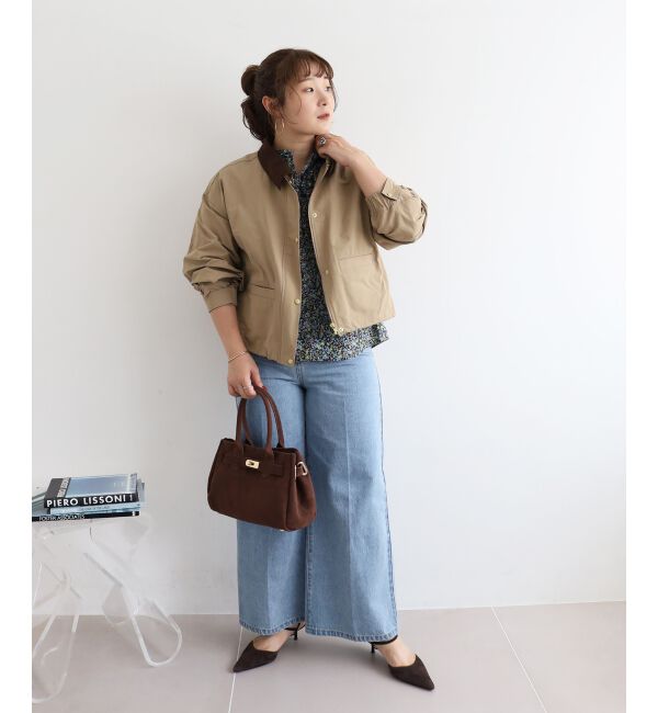  「《手洗い可能》リバティフロントフリルブラウス」|シャツ・ブラウス|