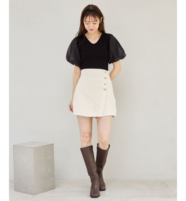MAJESTICLEGON「ツイードスカショーパン」|キュロット|