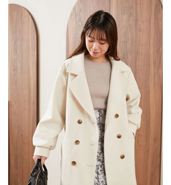 MAJESTICLEGON「バックデザインチェスターコート」|チェスターコート|