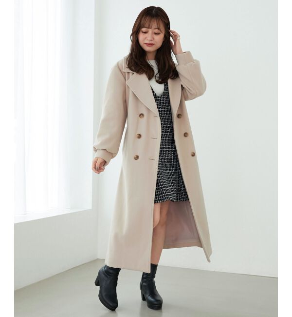 MAJESTICLEGON「バックデザインチェスターコート」|チェスターコート|