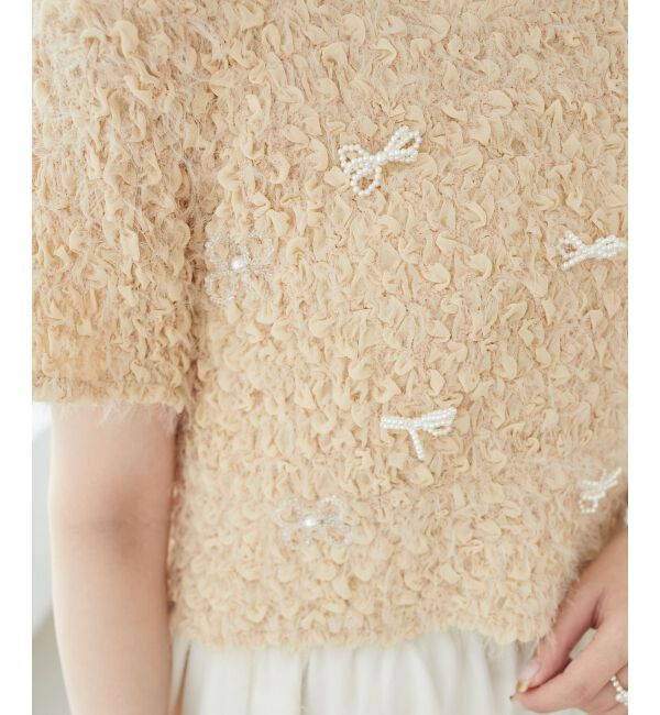 MAJESTICLEGON「アソートビジューシャーリングT」|Tシャツ・カットソー|