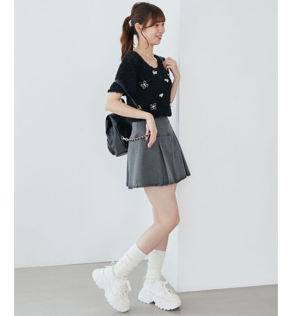 MAJESTICLEGON「アソートビジューシャーリングT」|Tシャツ・カットソー|